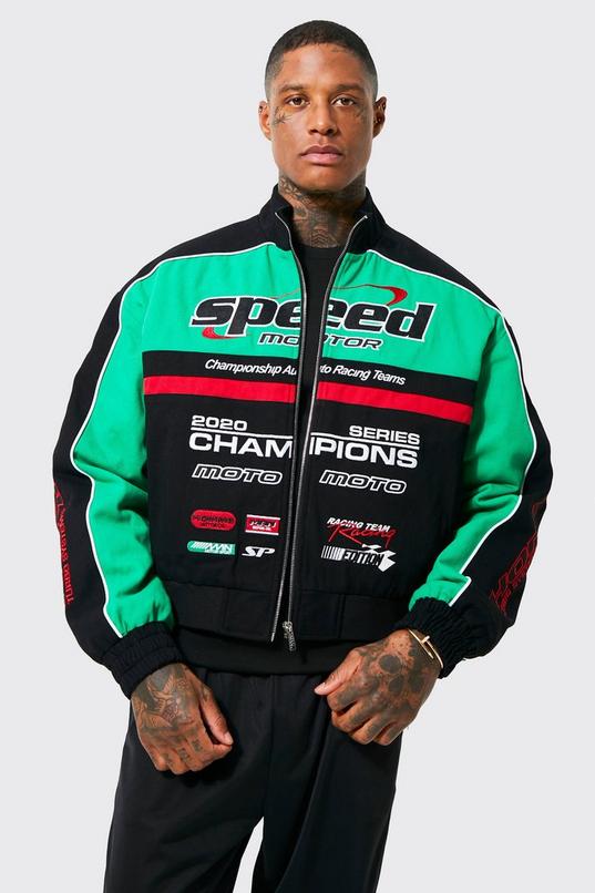 Boxy Speed Moto Jacket | boohoo USA Boxy Speed Moto Jacket | boohoo USA