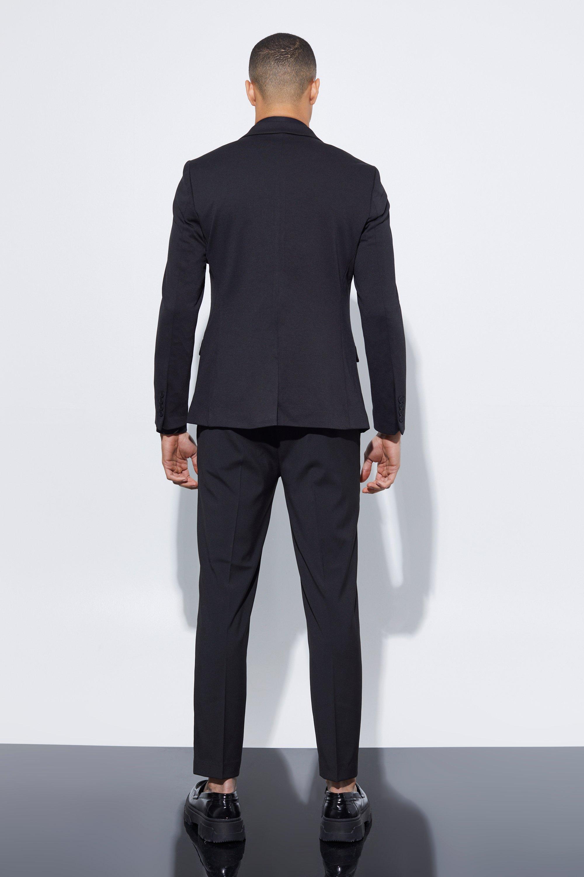 Skinny Fit Cropped Suit Pants