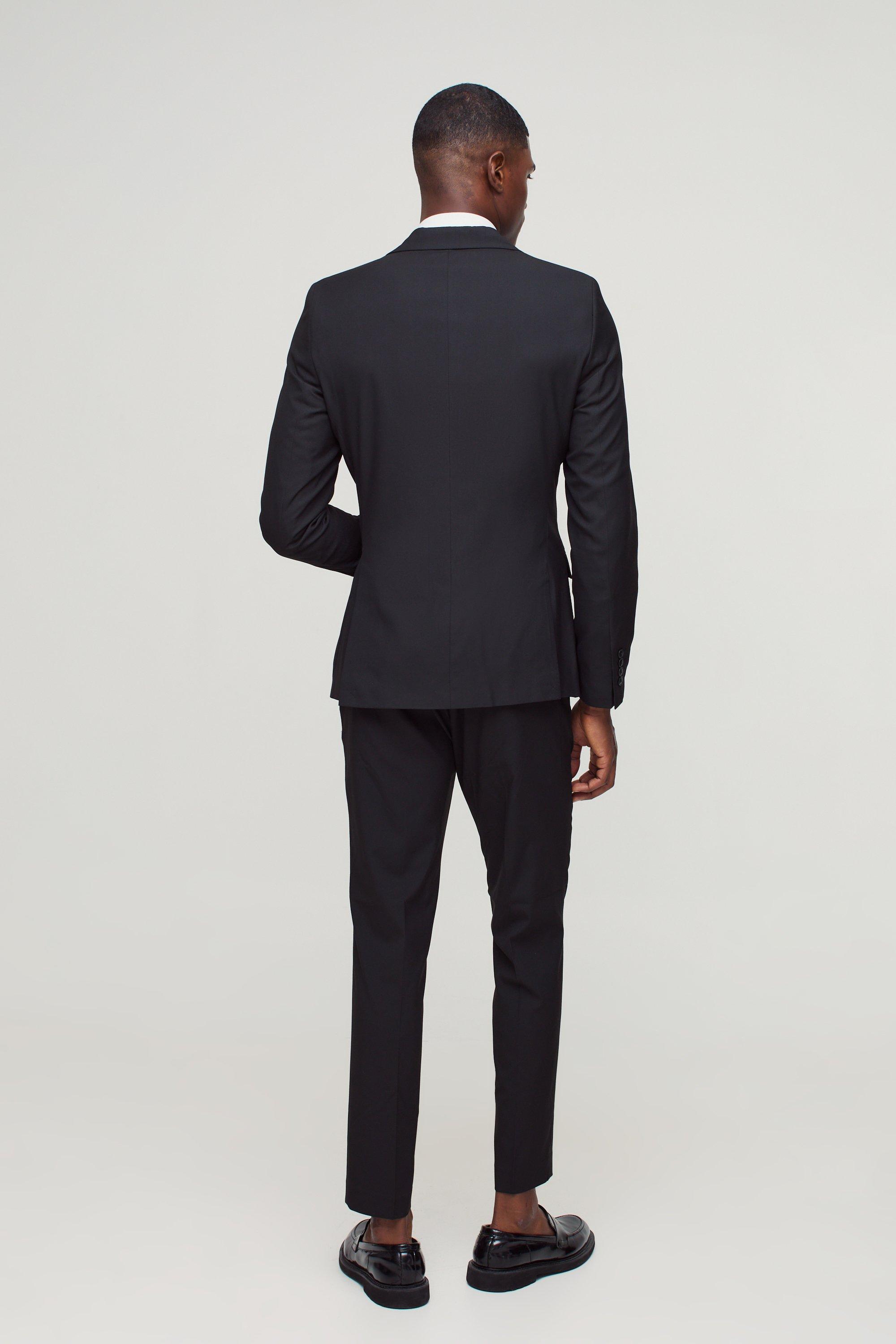 Skinny Fit Cropped Suit Pants