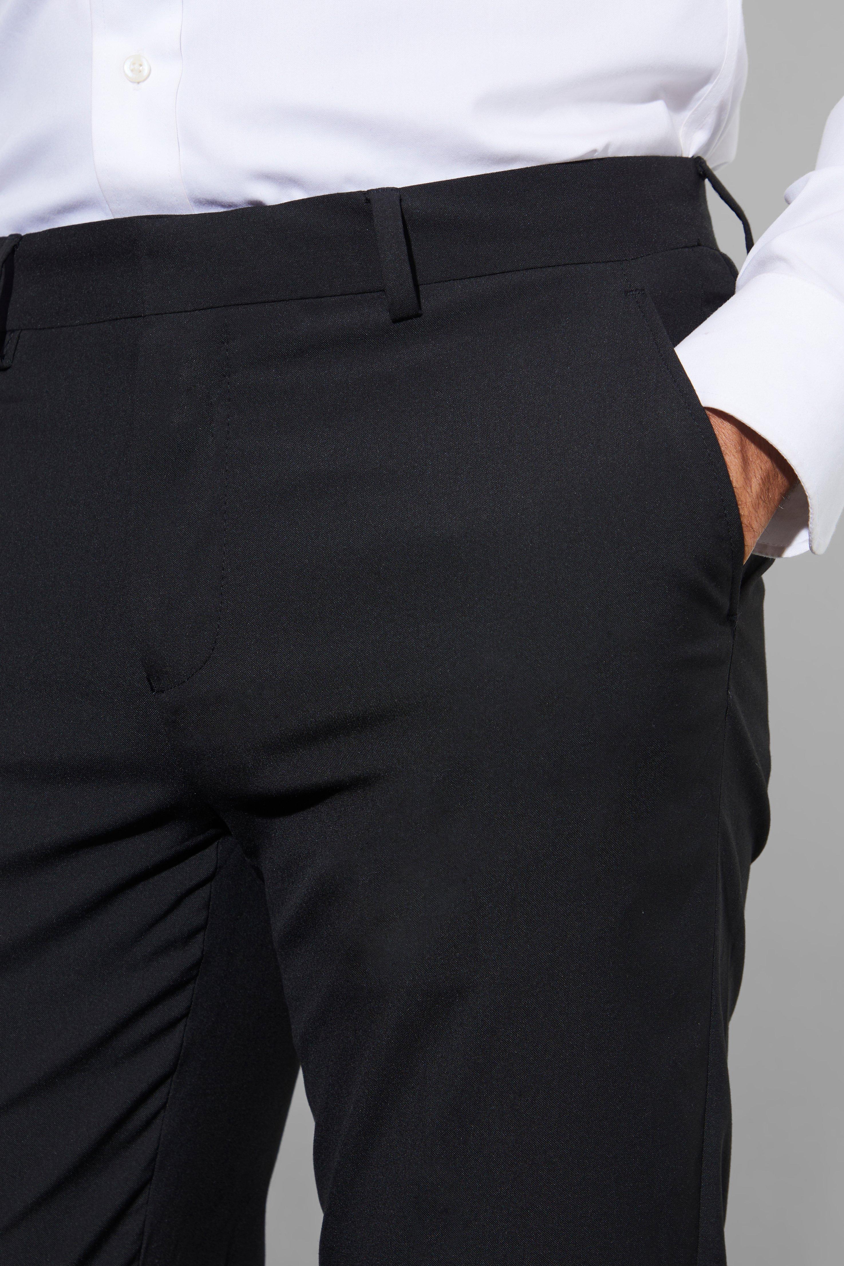 Slim Black Suit Trousers