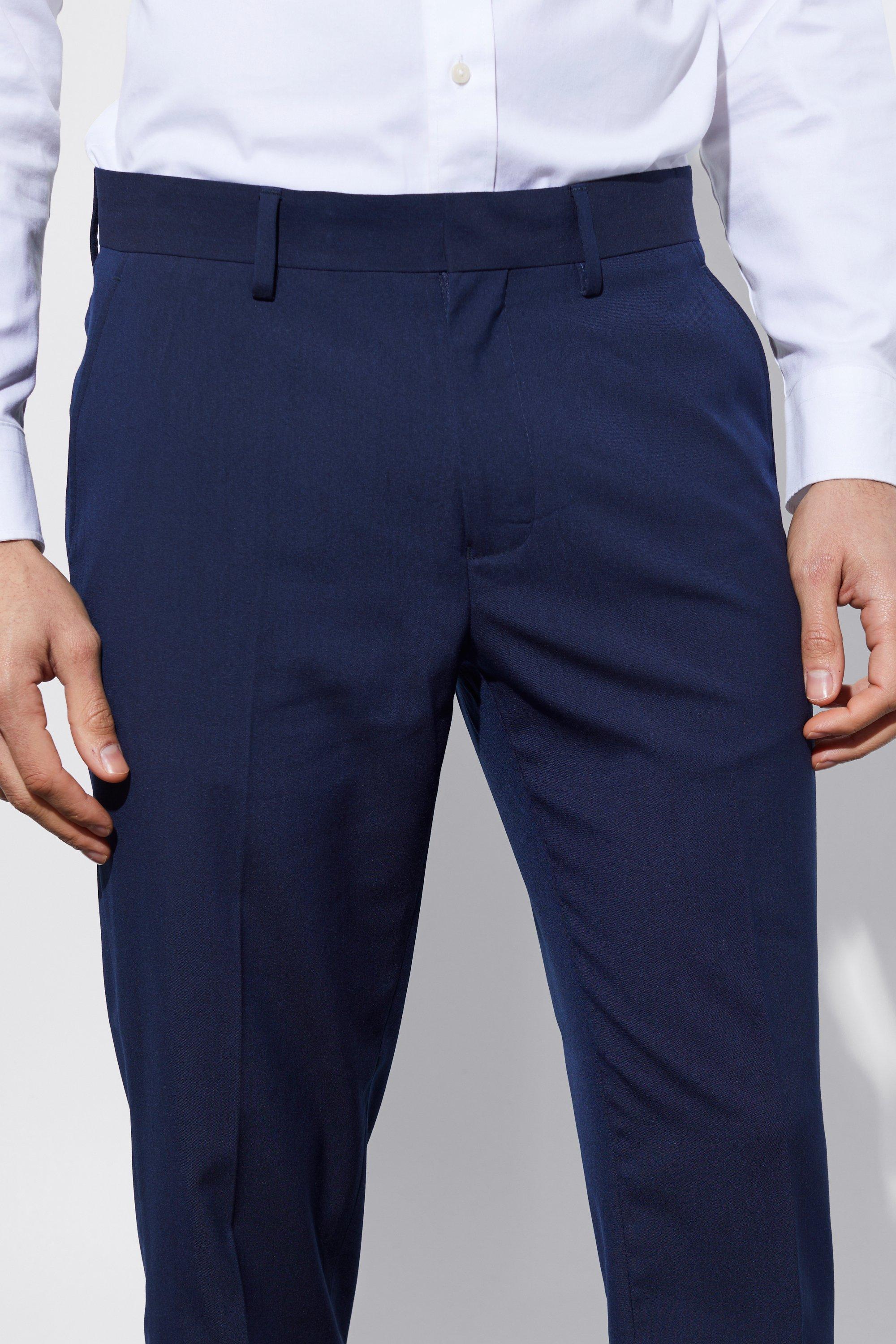 Mens skinny clearance cropped dress pants