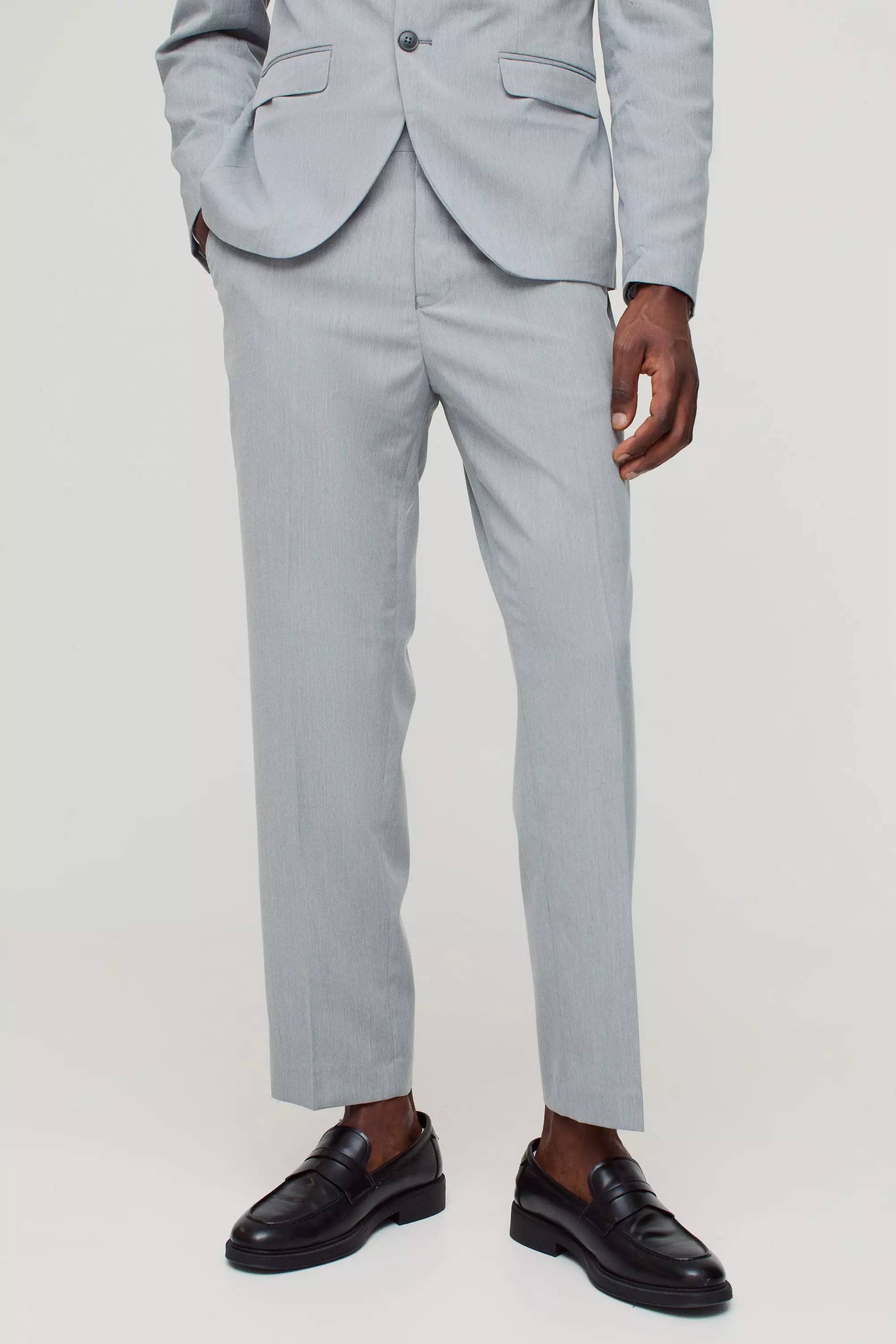 Mens cropped suit trousers sale