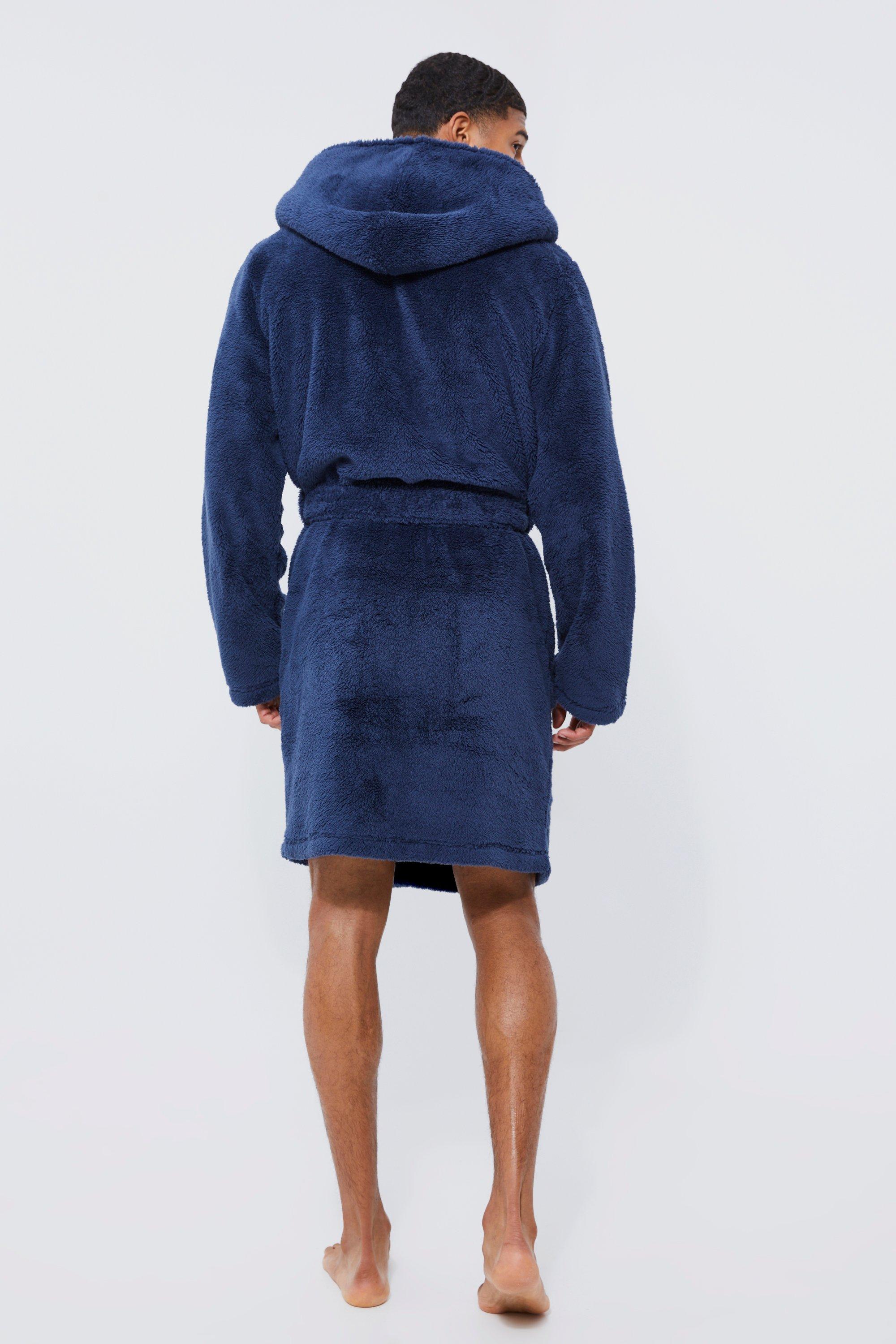 Mens dressing gown boohoo sale