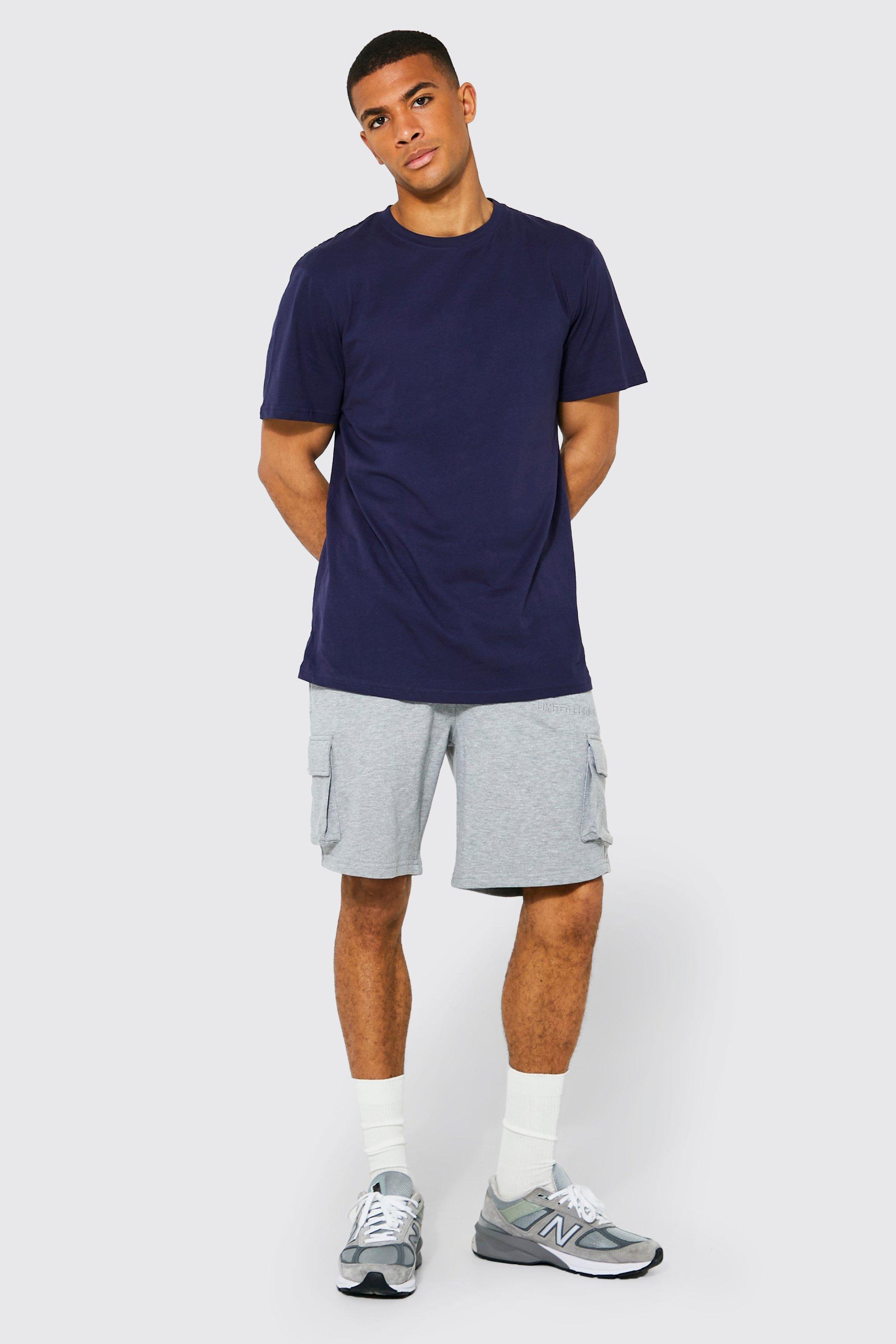 Longline t shirt with shorts hotsell