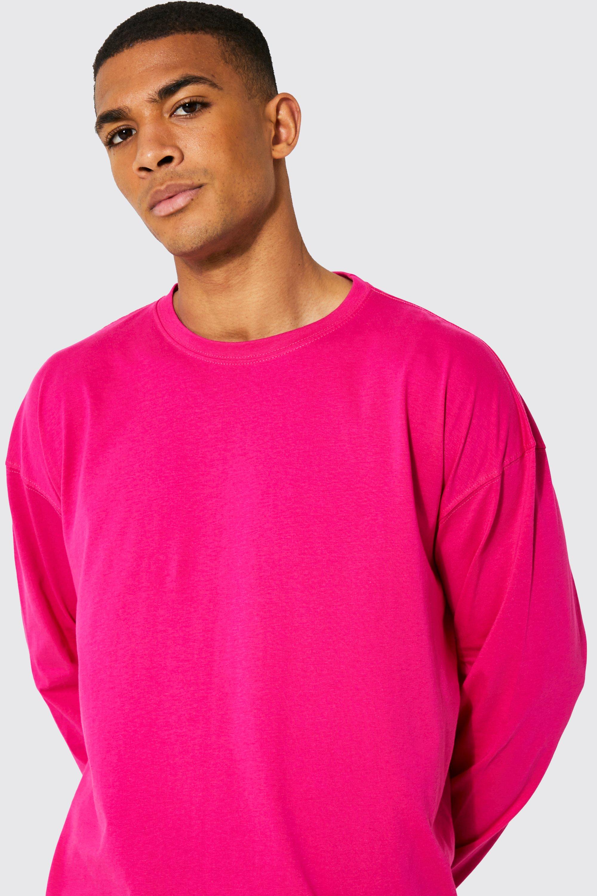 Fel roze online shirt