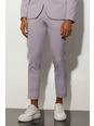 Lilac morado Skinny Crop Suit Trousers
