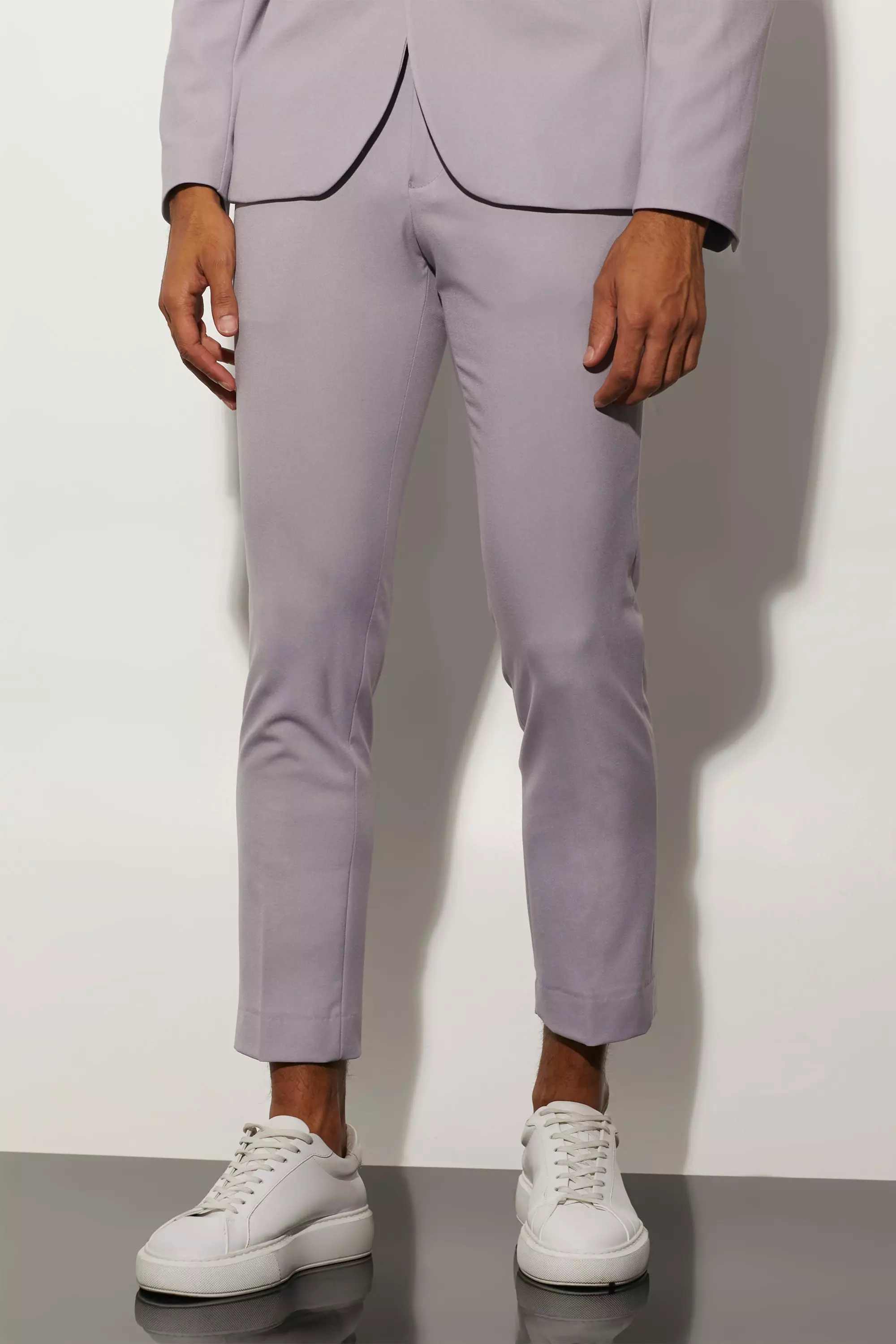 Skinny cropped best sale suit pants