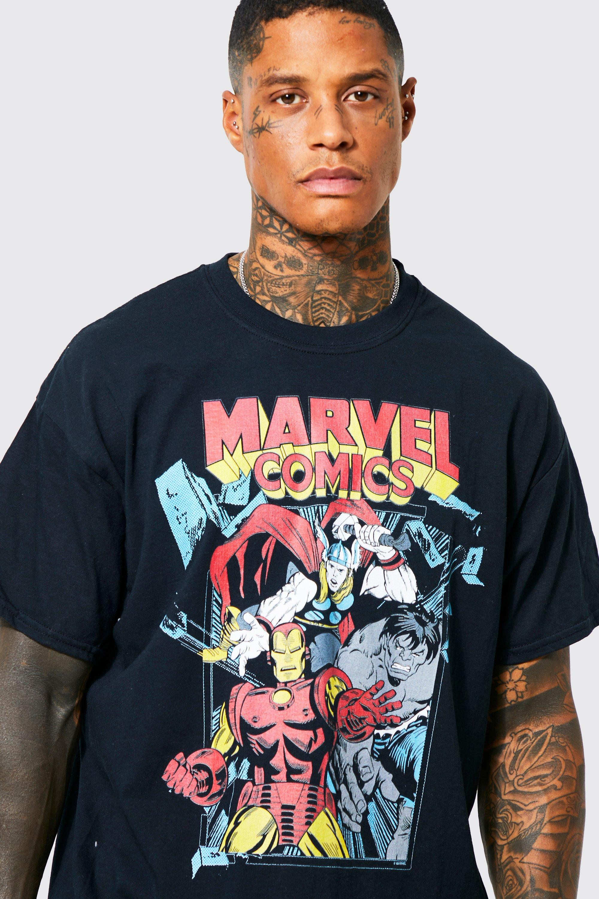 Marvel t shirt heren sale