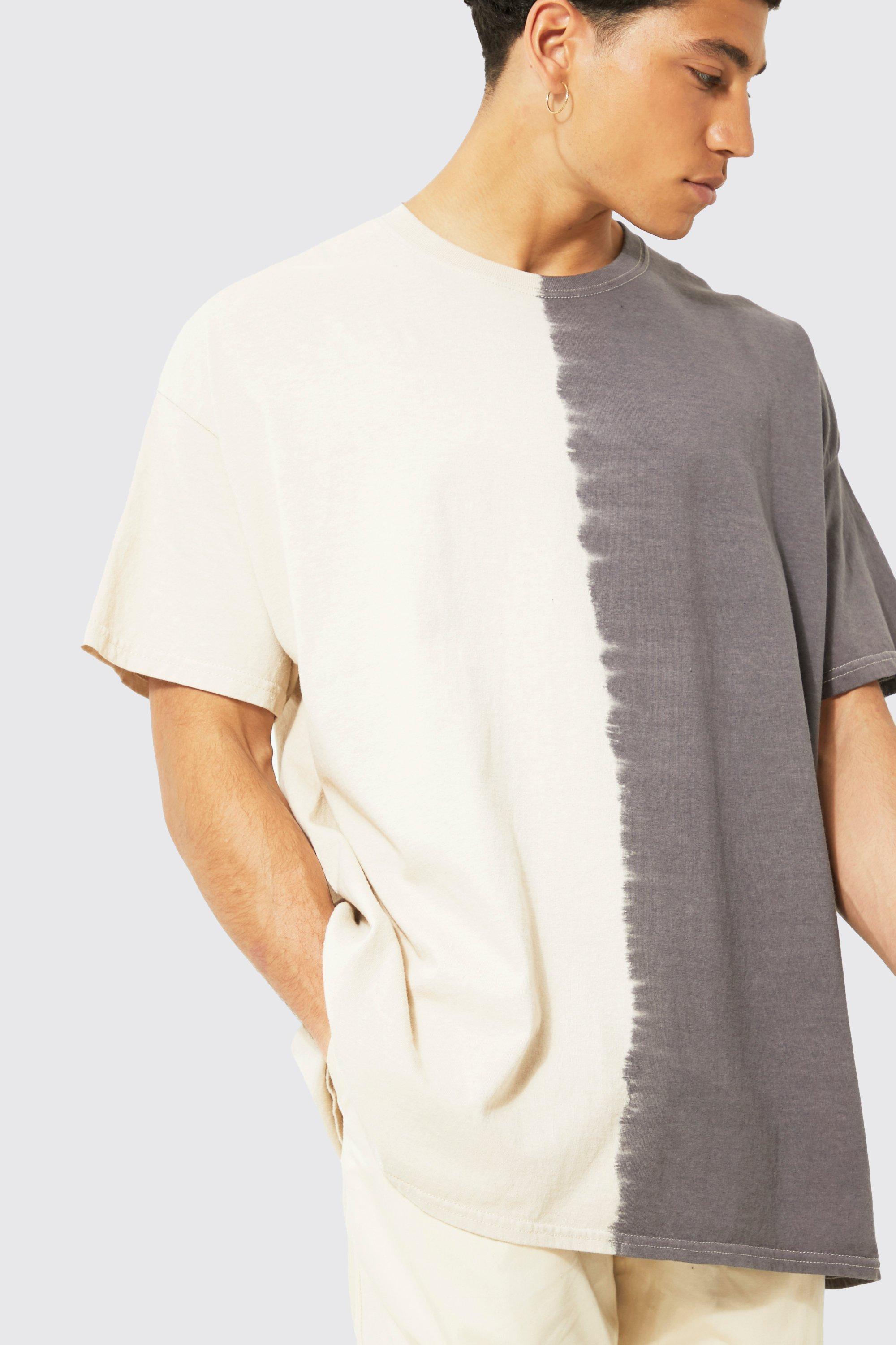 boohoo Men's Oversized Bleach Tie Dye Graphic T-Shirt