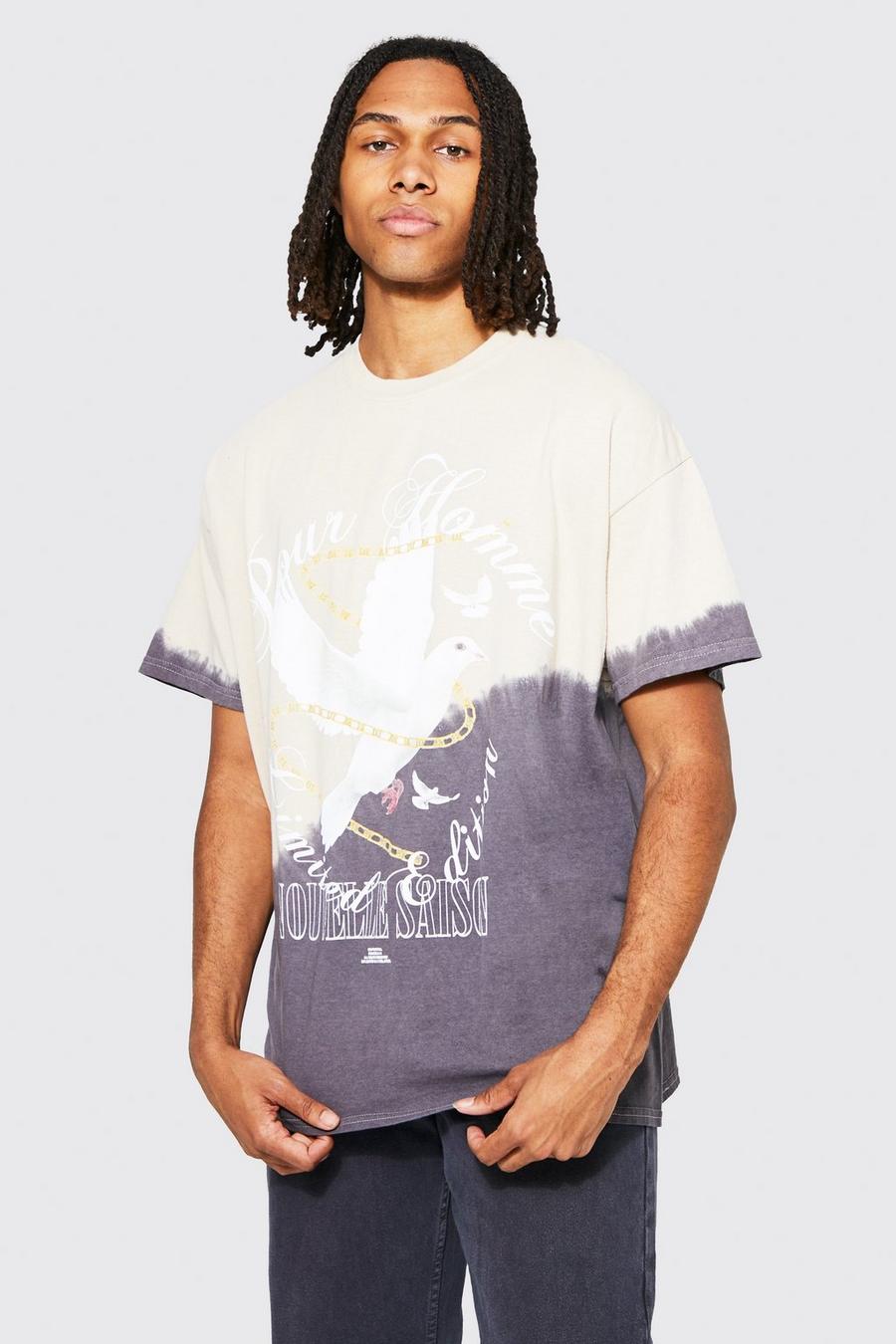 Oversized Bleach Tie Dye Graphic T-shirt | boohoo