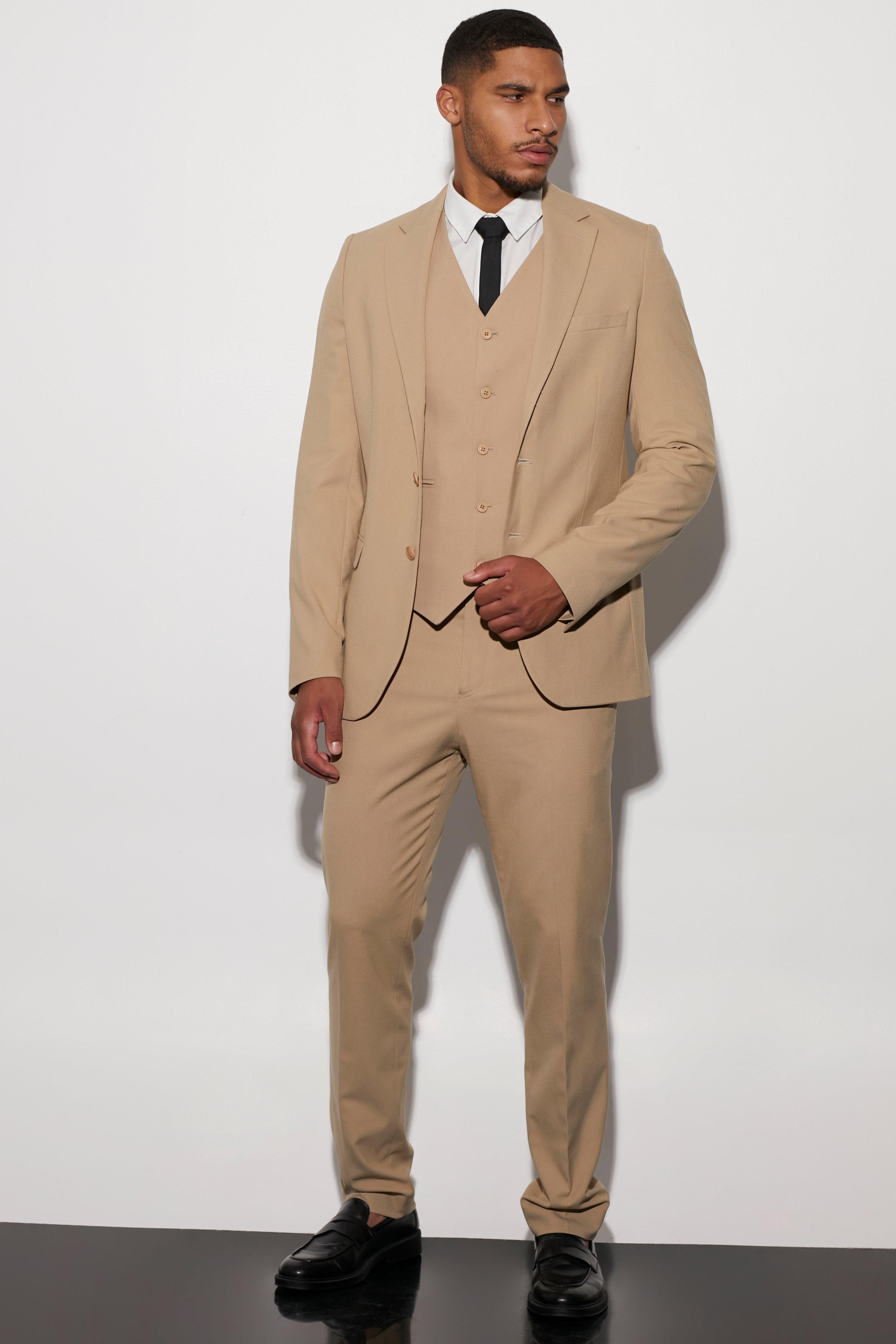 Mens tan outlet dress jacket