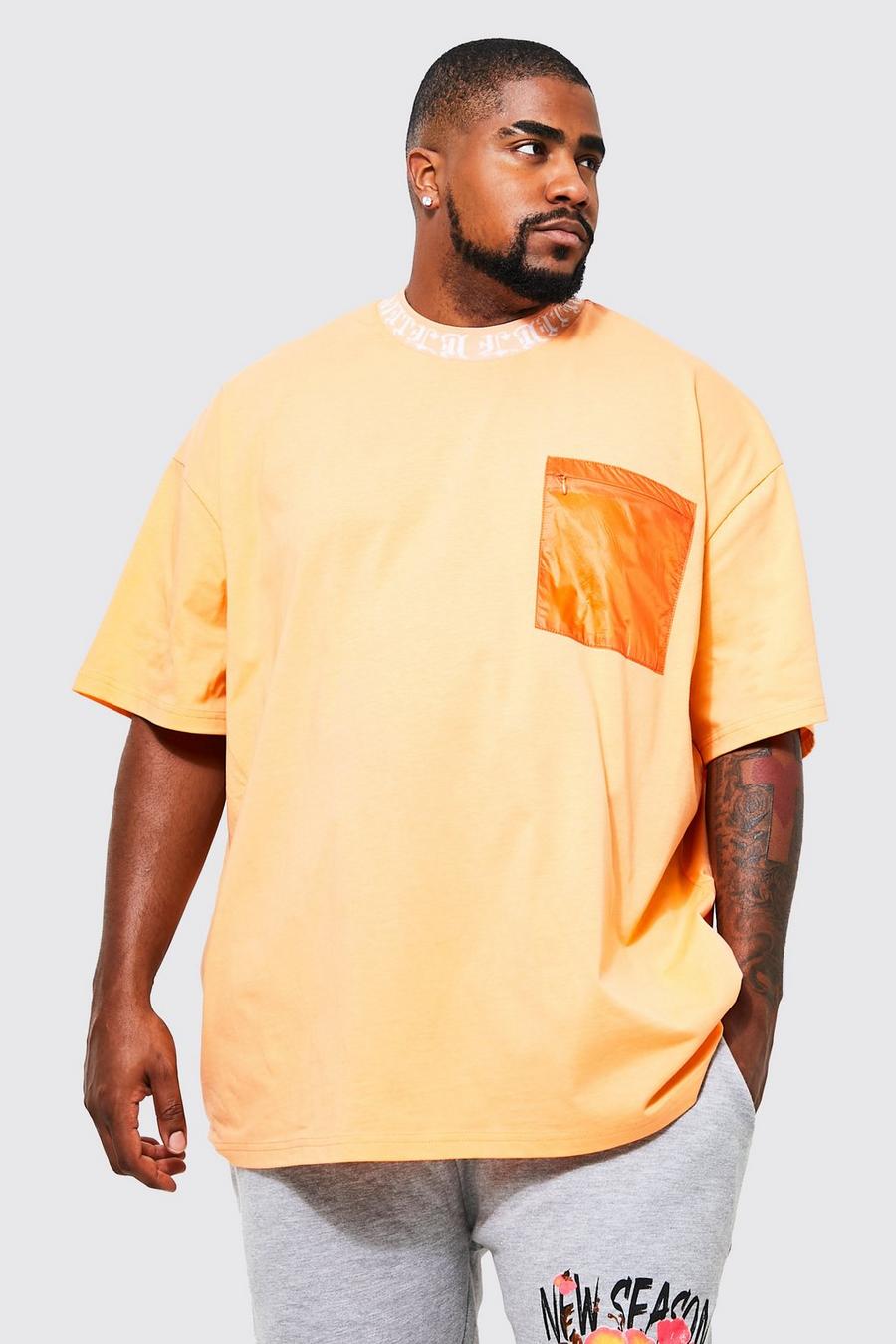 Orange Plus Oversized Utility Pocket Lmtd T-shirt image number 1