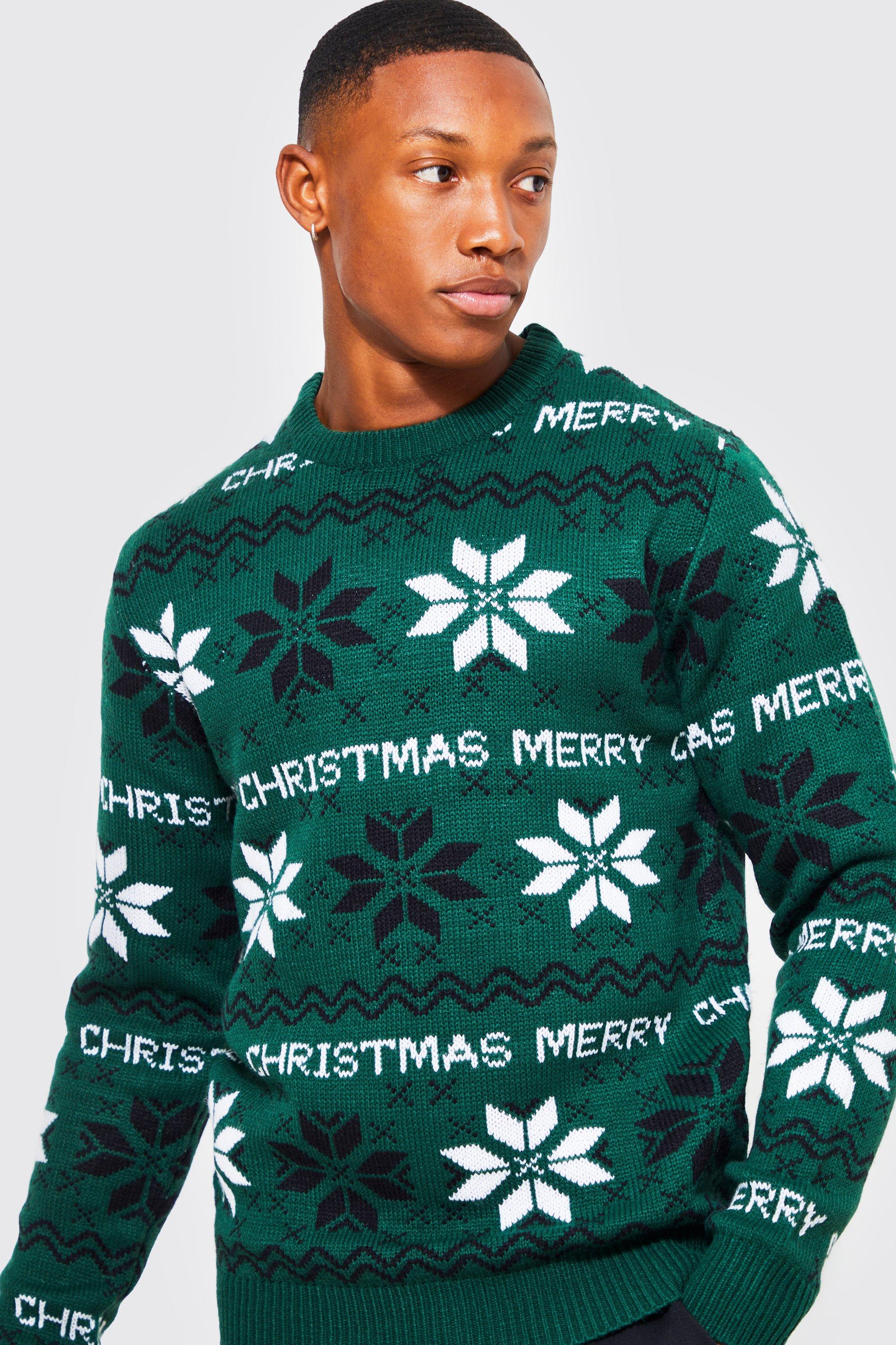 Mens green shop christmas jumper