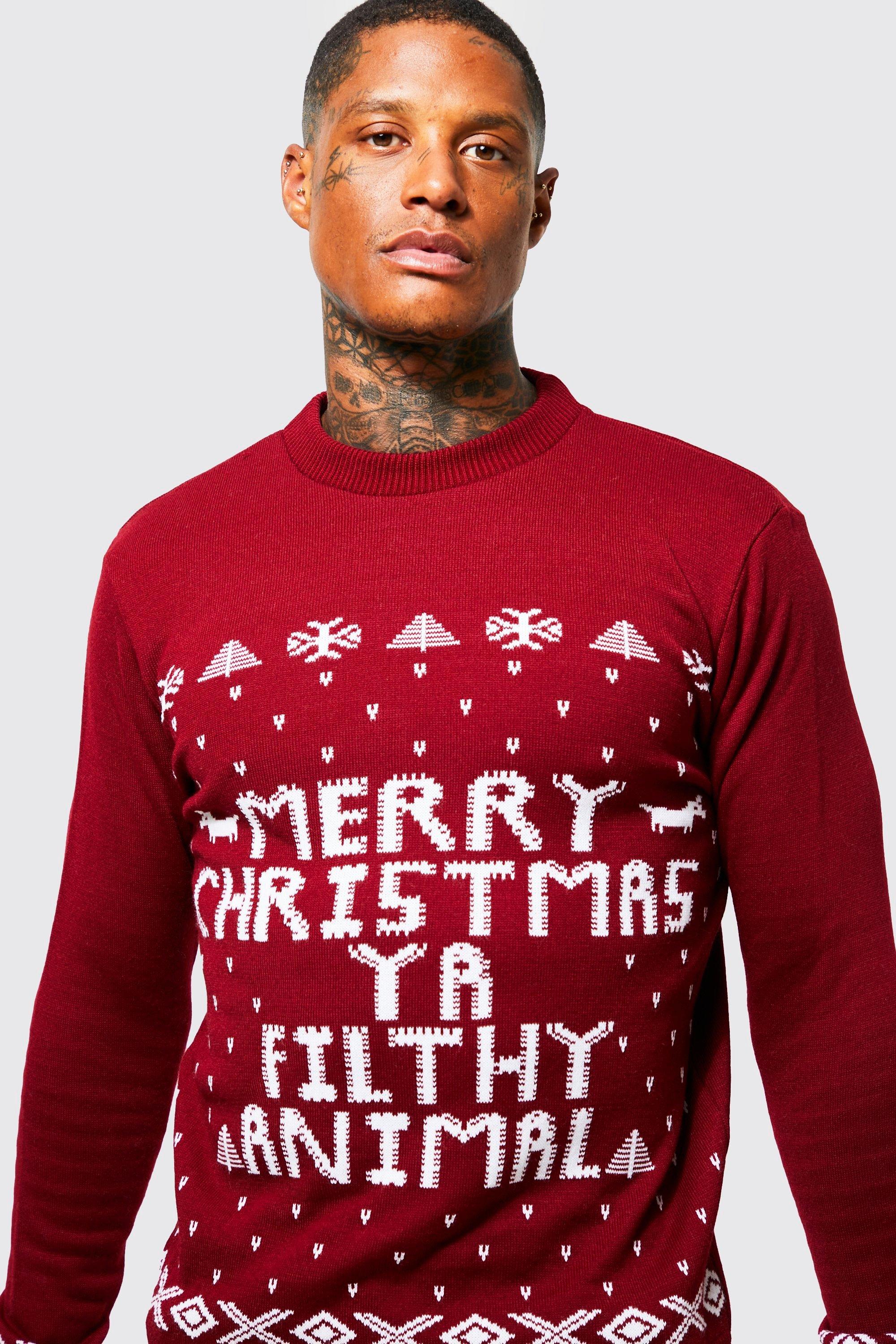 Merry christmas you 2025 filthy animal christmas sweater