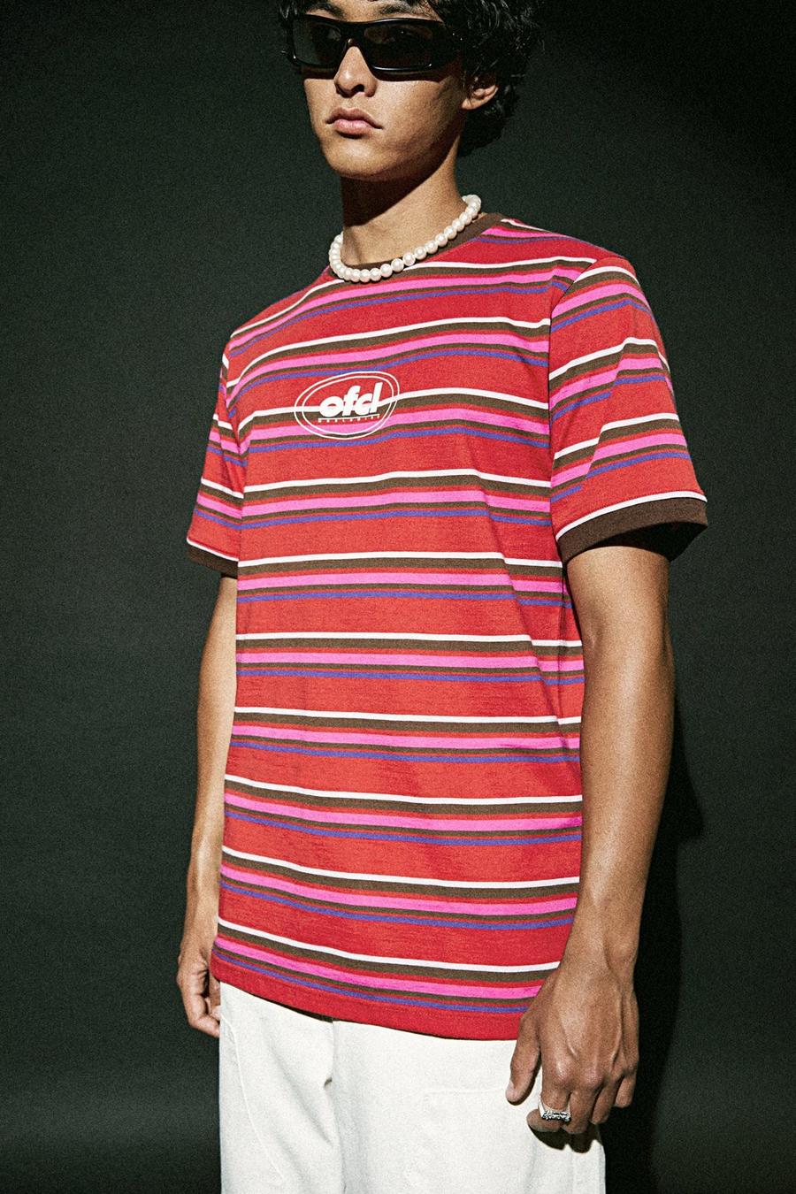Red Ofcl Stripe Ringer T-shirt image number 1