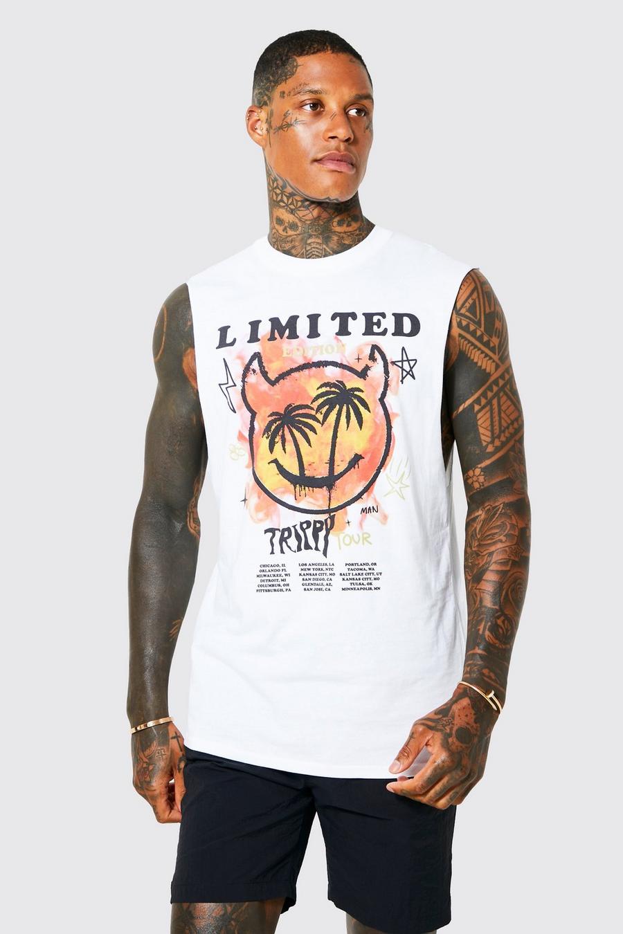 Limited Edition Tanktop mit Print, White image number 1