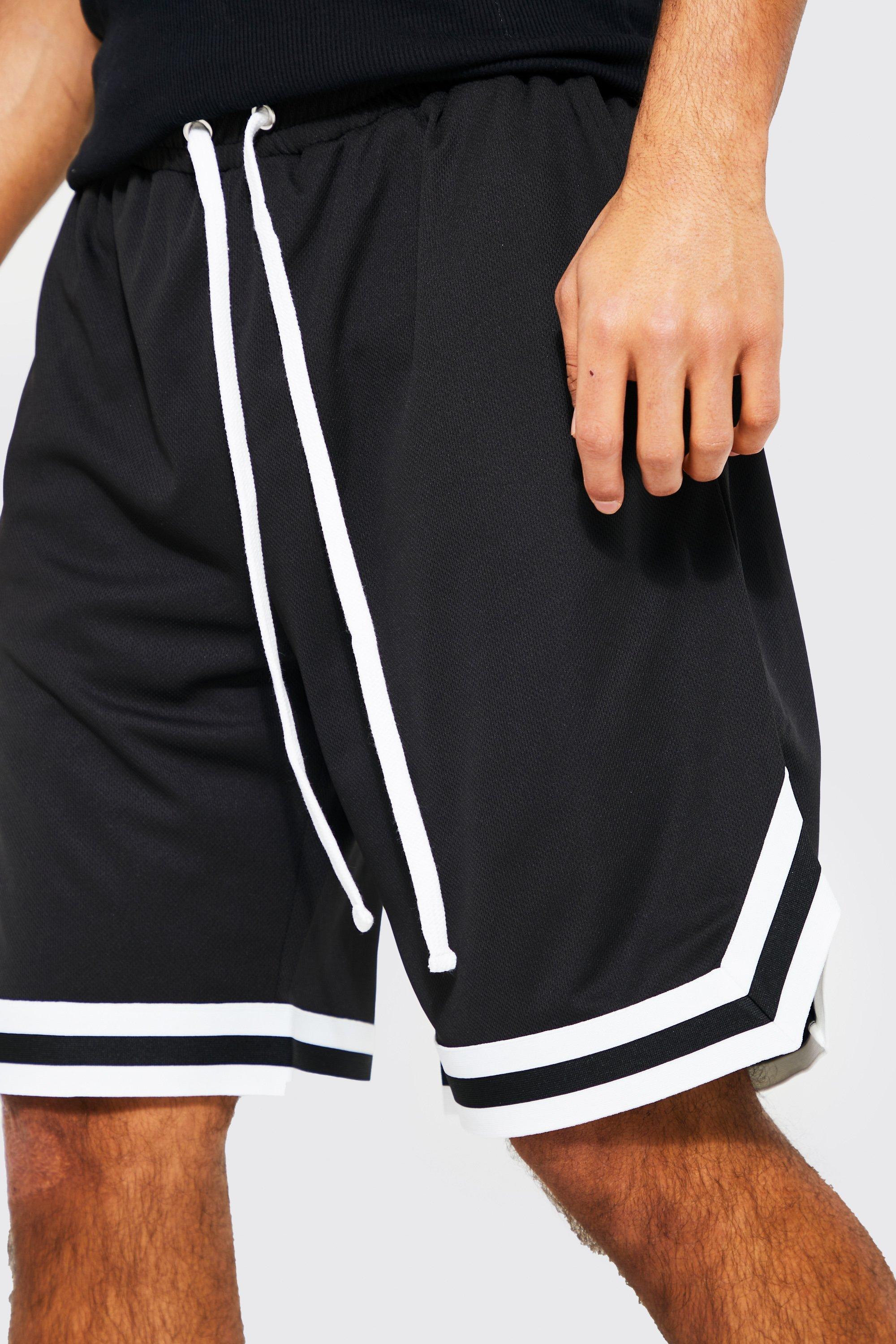 Tall Mesh Basketball Shorts With Tape