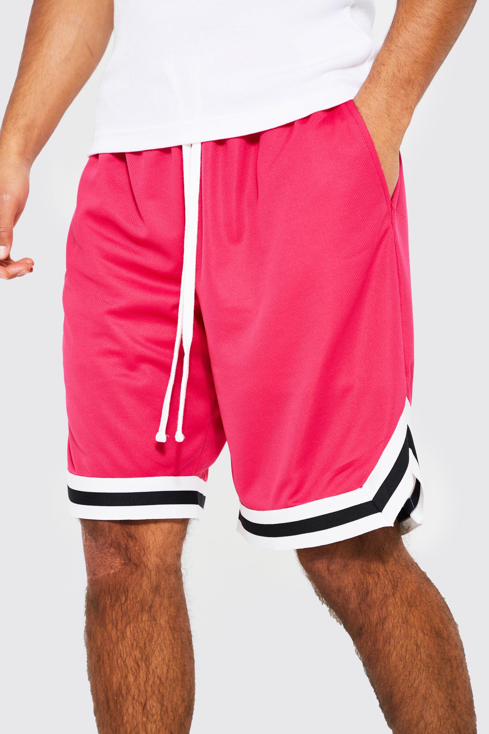 Mesh Tape Basketball Shorts boohoo