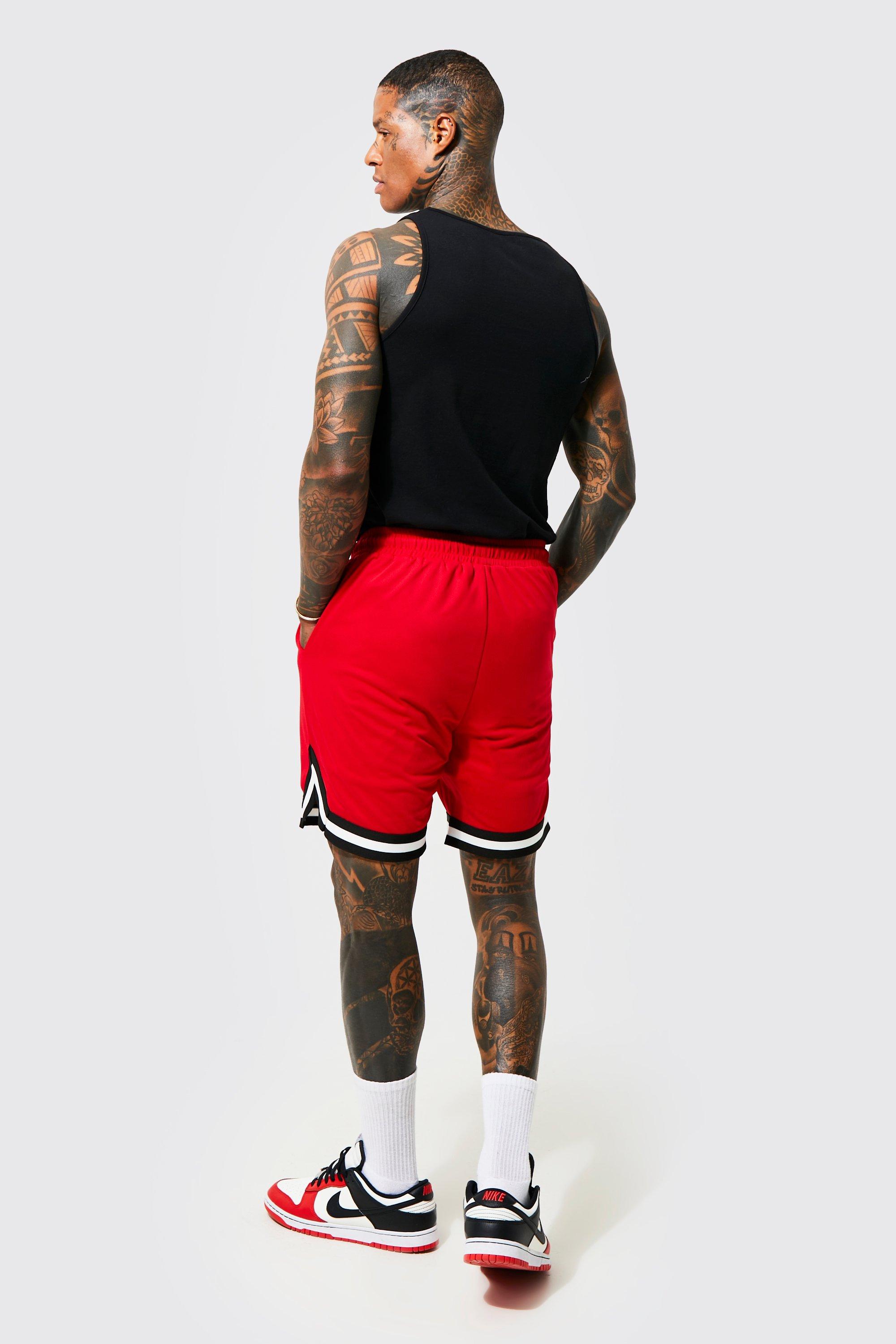 Homme Mesh Short Length Basketball Shorts
