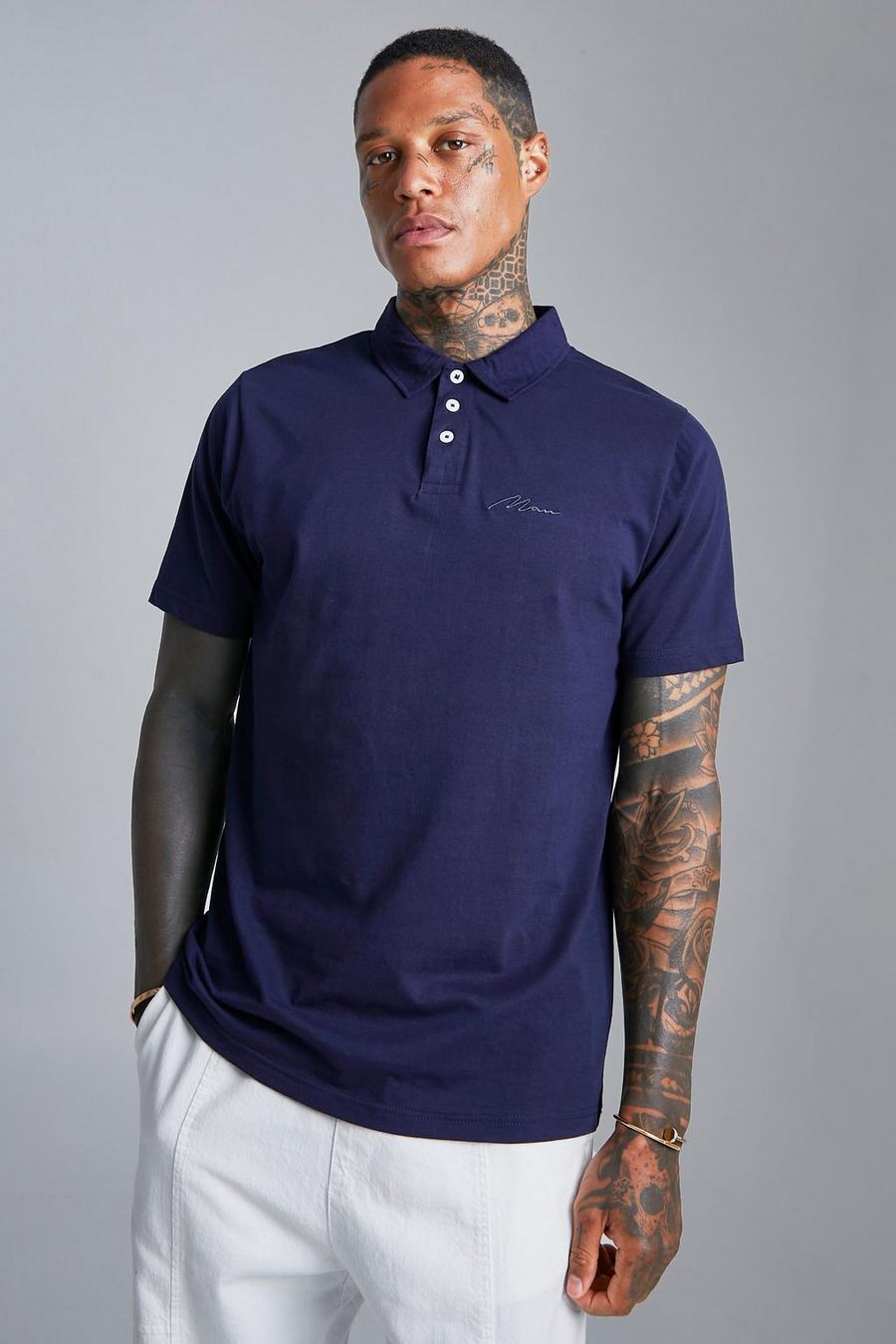 Navy Man Slim Fit Polo image number 1