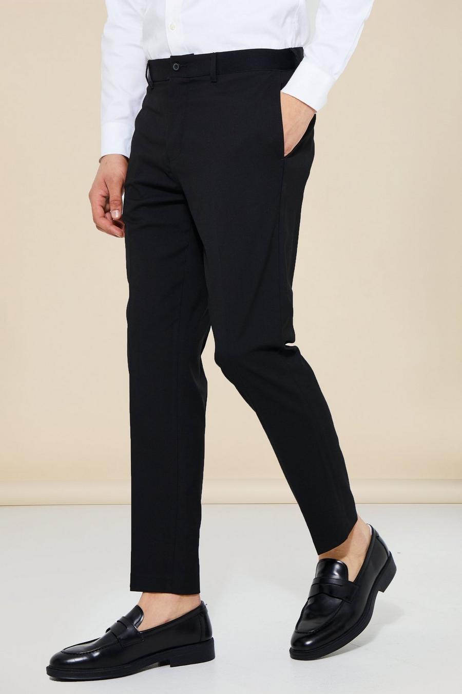 Charcoal grau Slim Crop Tailored Trouser