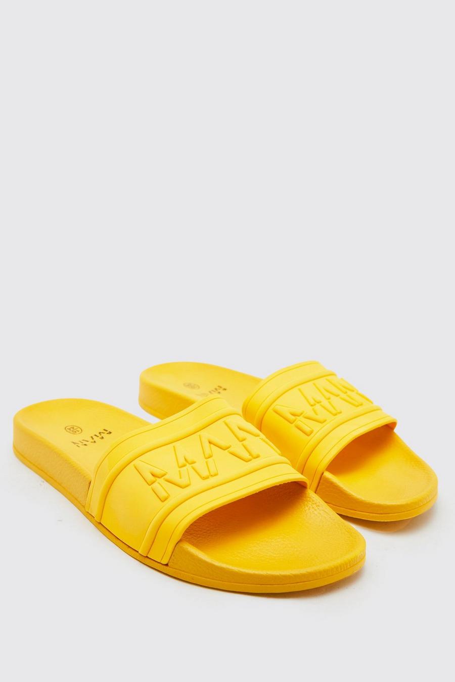 Yellow jaune Man Dash Slippers