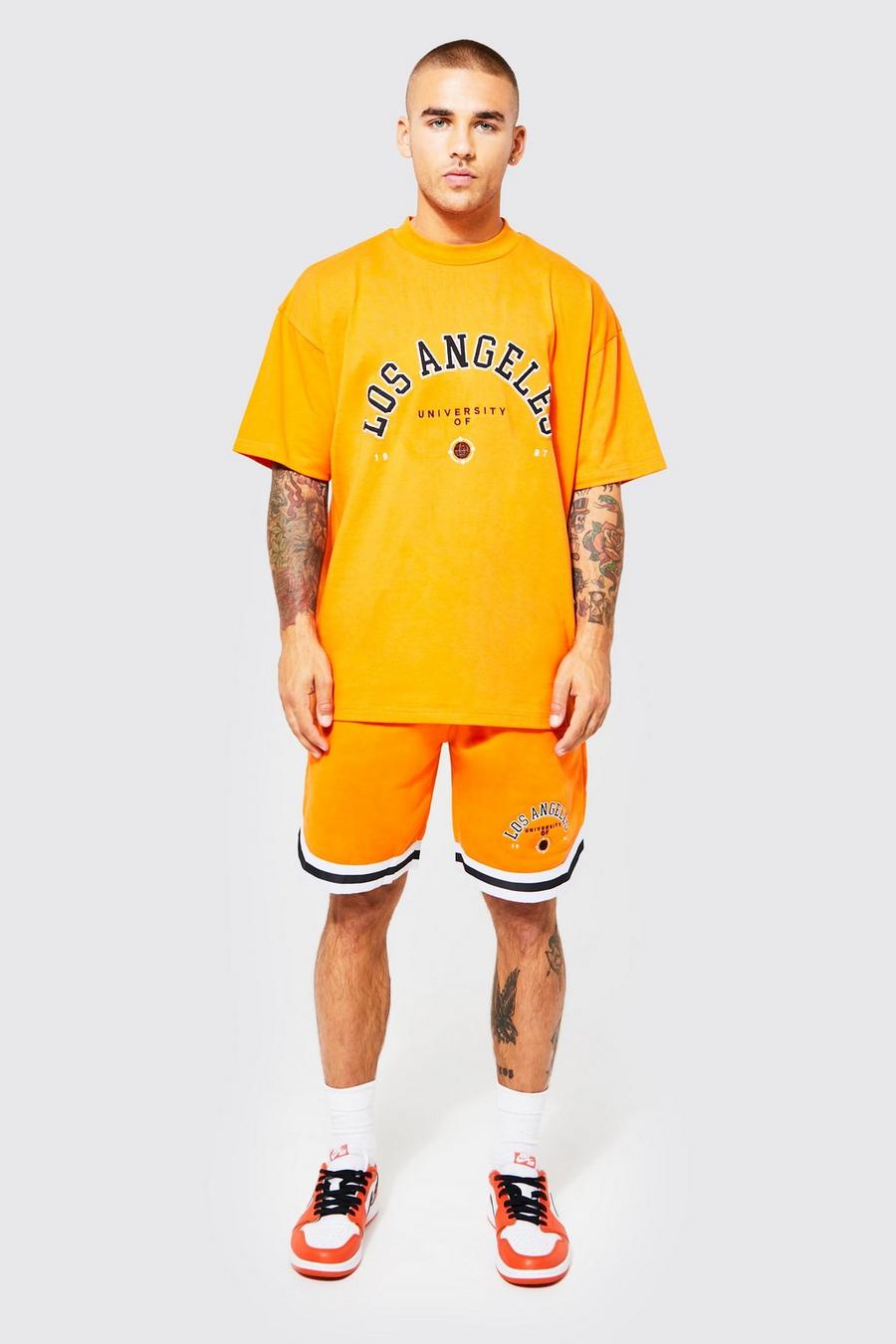 Oversize LA Shorts-Set, Orange image number 1