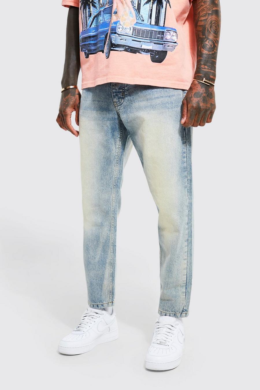 Antique blue Tapered Fit Jeans