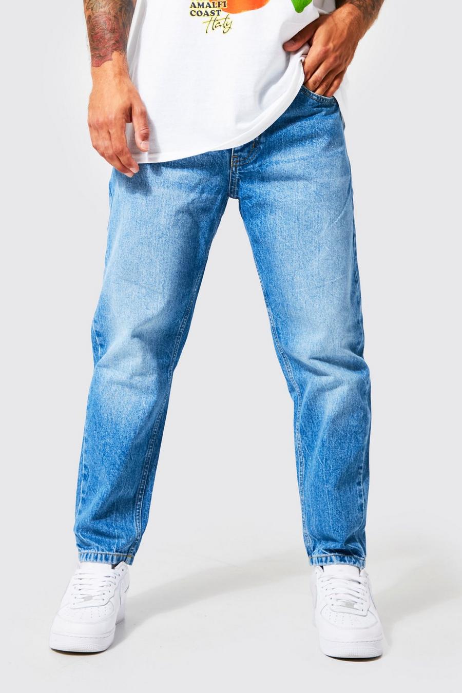 Jeans affusolati, Mid blue azzurro