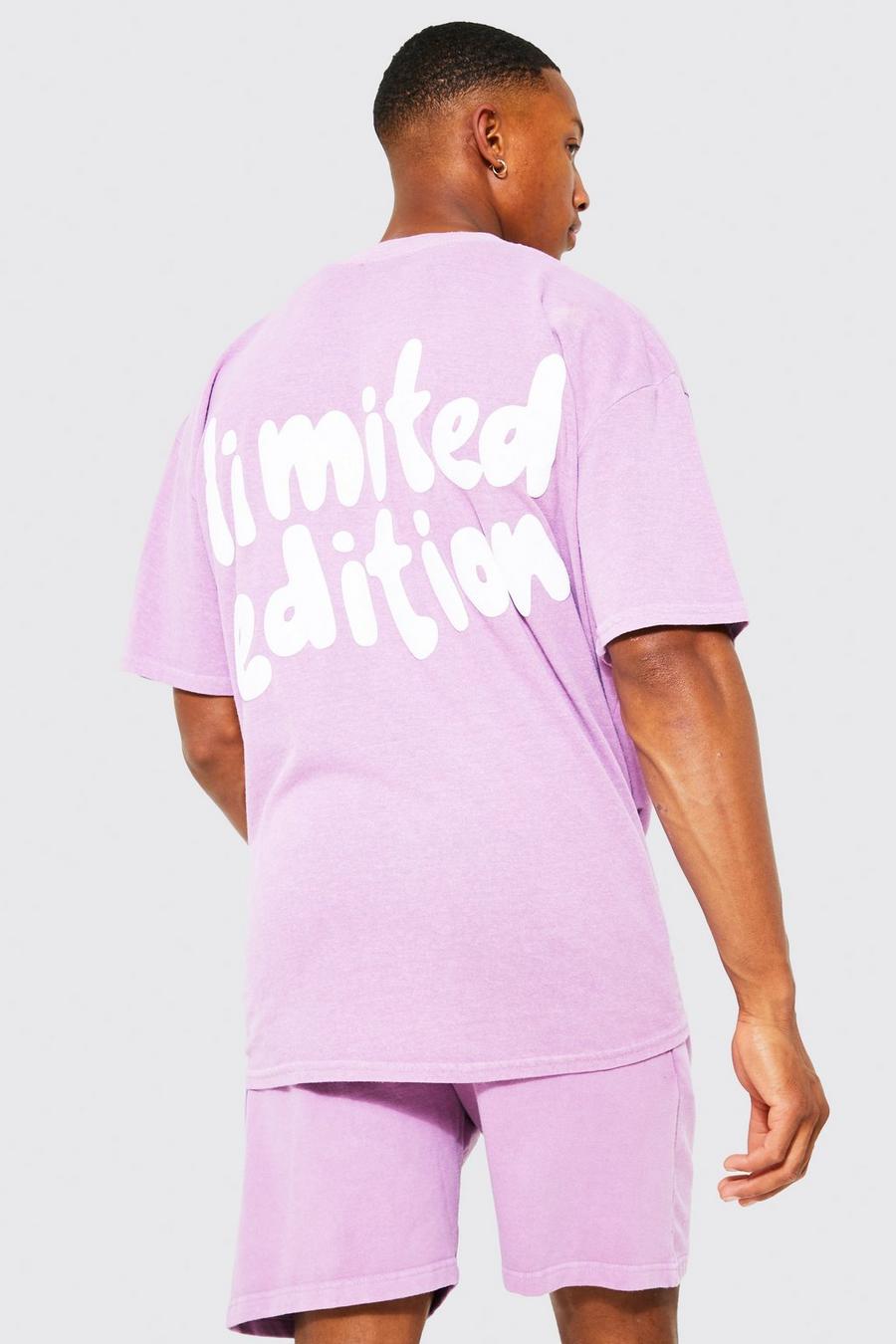 Light pink Loose Fit Limited Edition T-shirt & Short Set image number 1