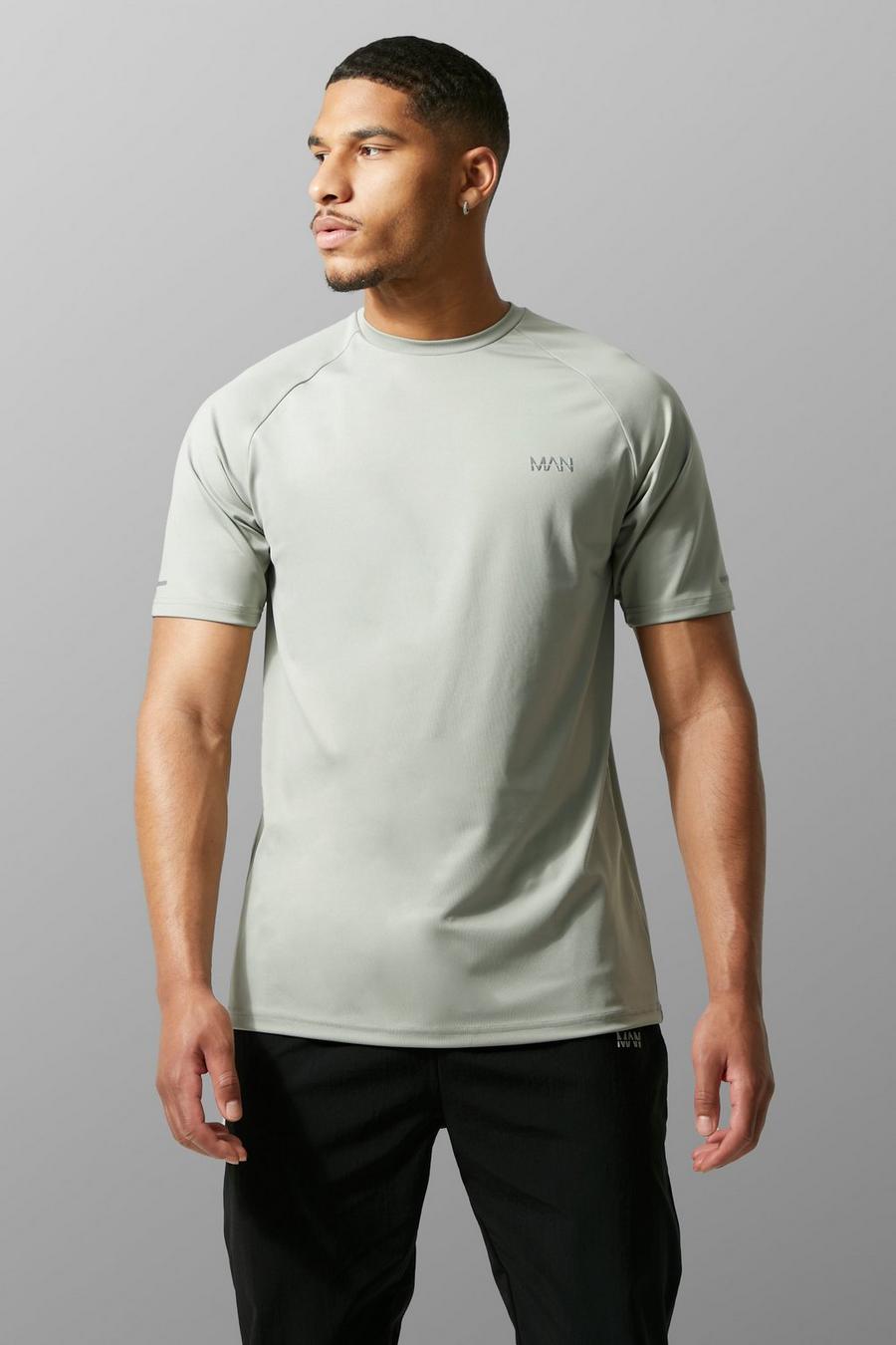 T-shirt Tall Man Active Gym con maniche raglan, Sage image number 1