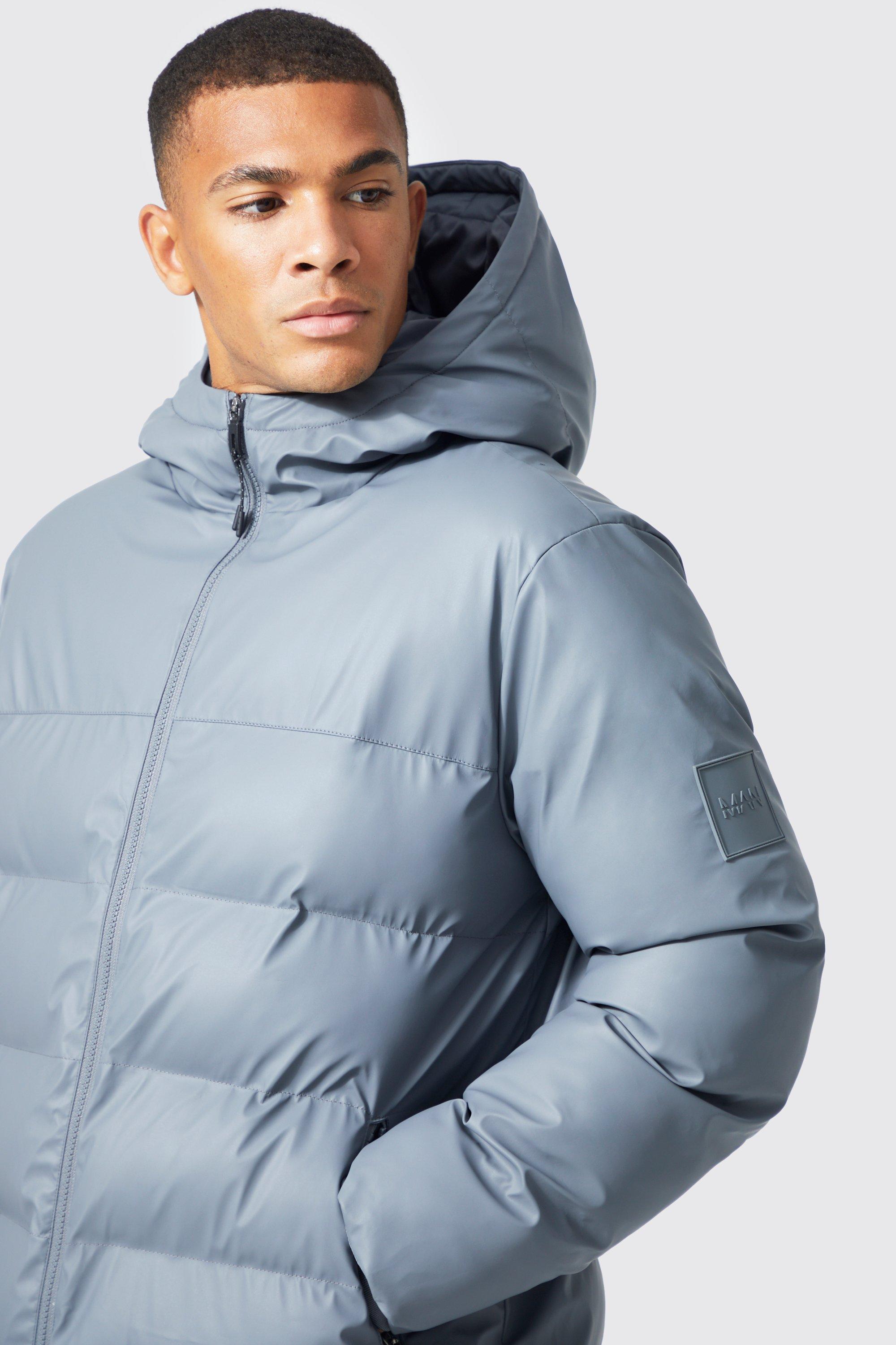 Man Active Matte Longline Puffer Coat boohoo