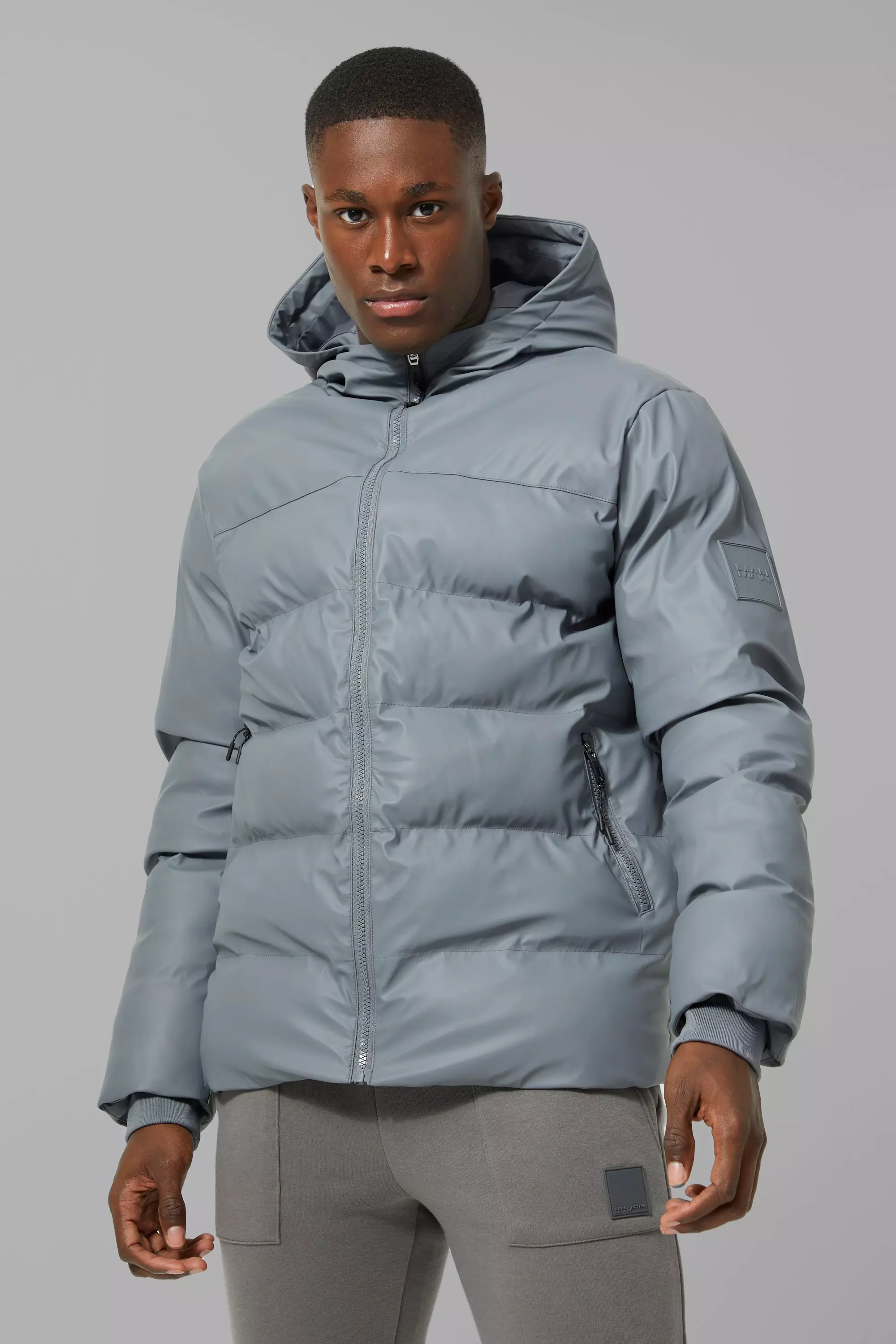 Boohoo puffer cheap jacket mens