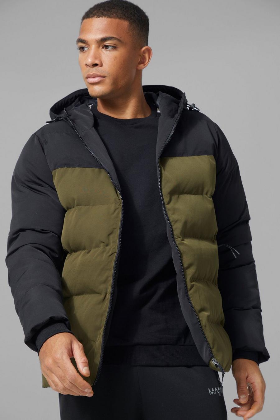 COLOR BLOCK PUFFER COAT COLOR BLOCK PUFFER COAT