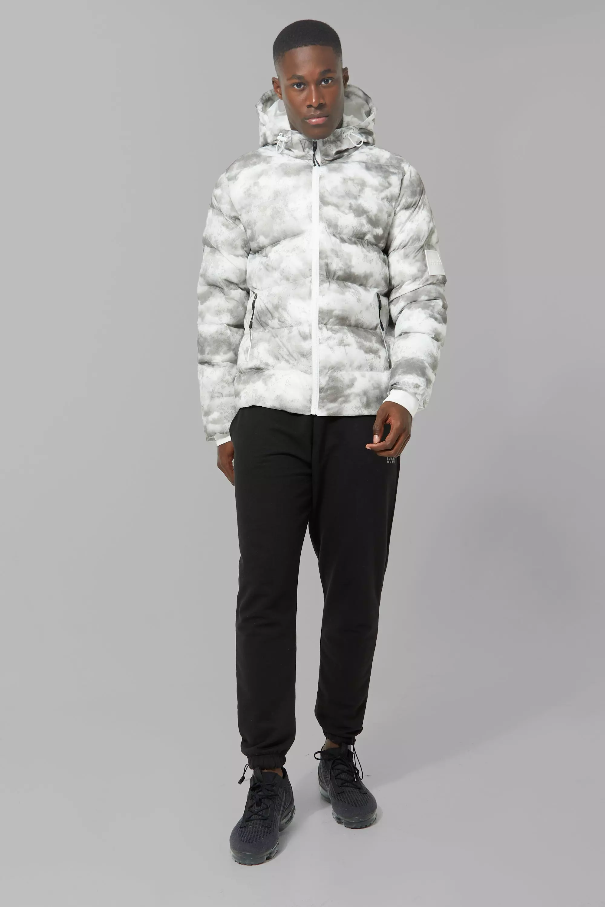 Camo puffer deals jacket men