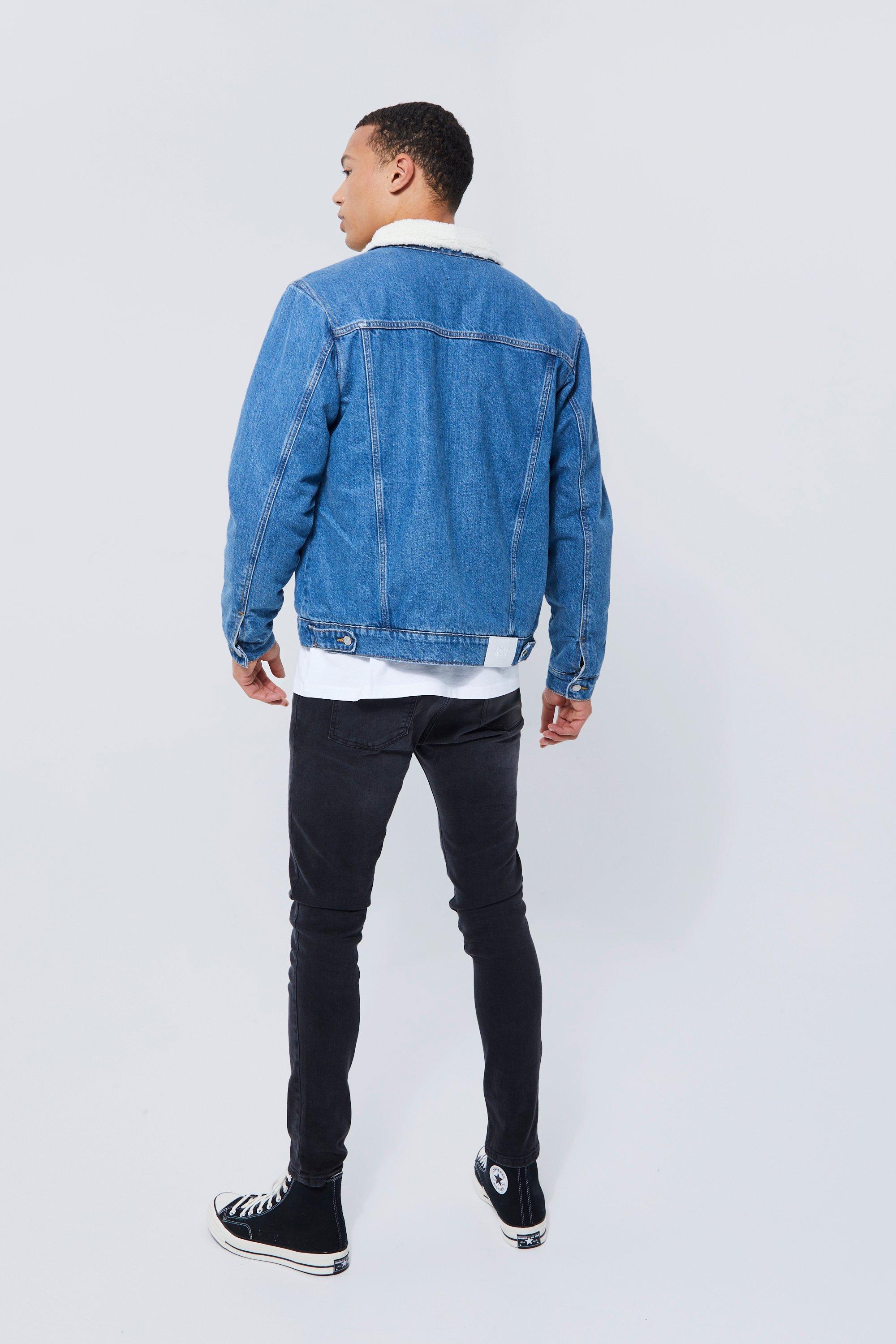 Men's Tall Denim Trucker Jacket