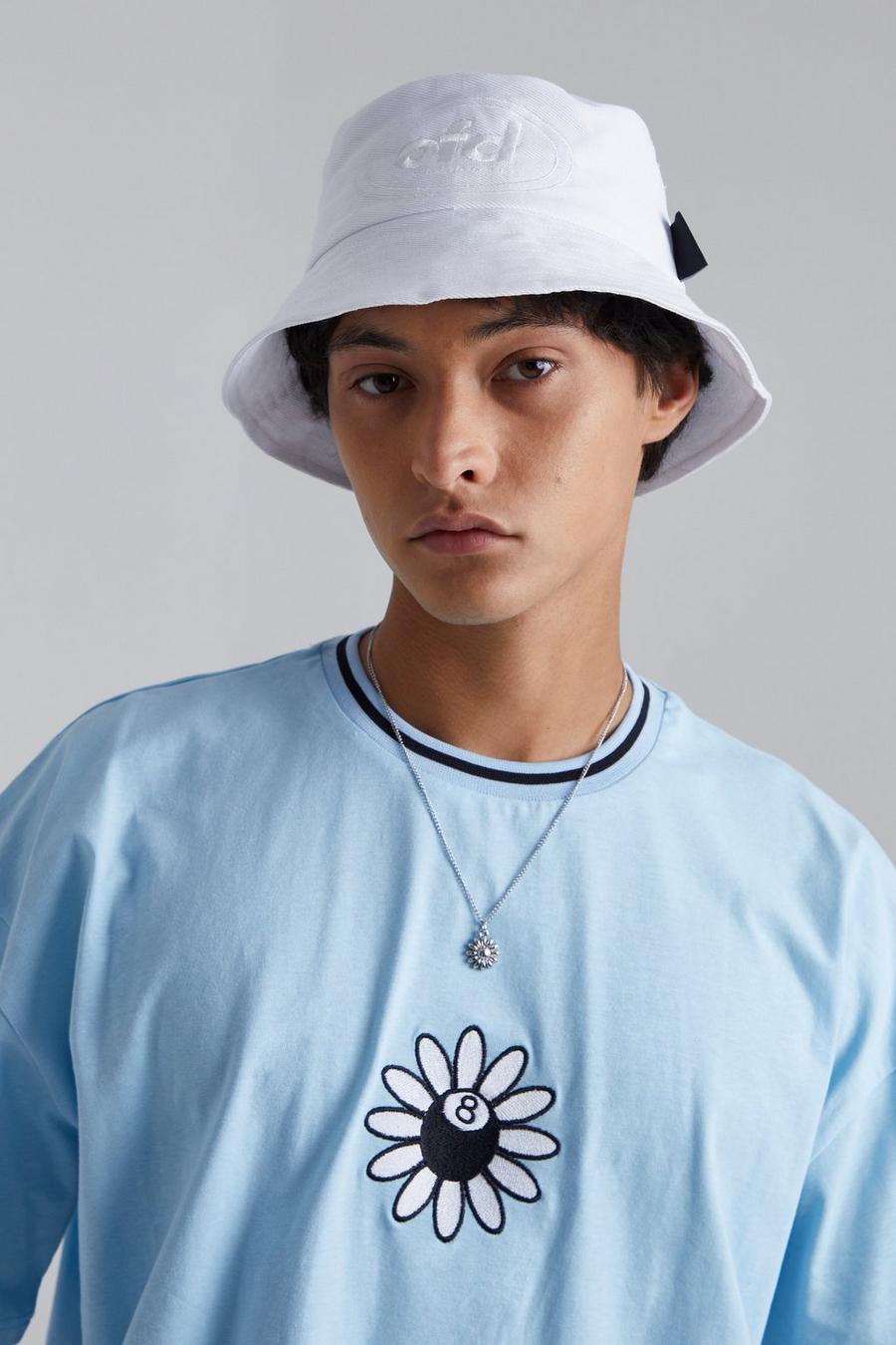White Ofcl Embroidered Bucket Hat 