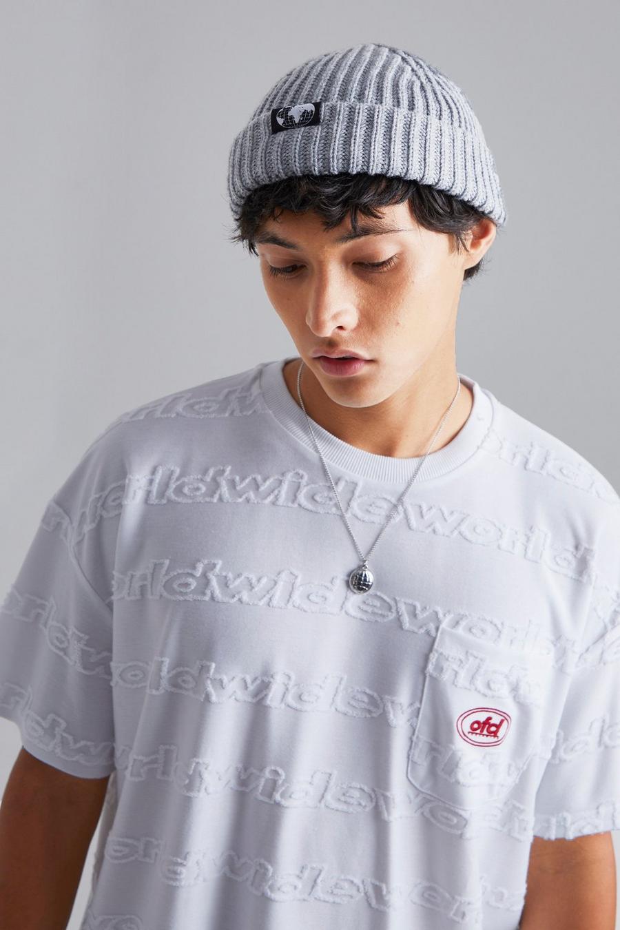 Grey marl gris Ofcl Tab Micro Beanie image number 1