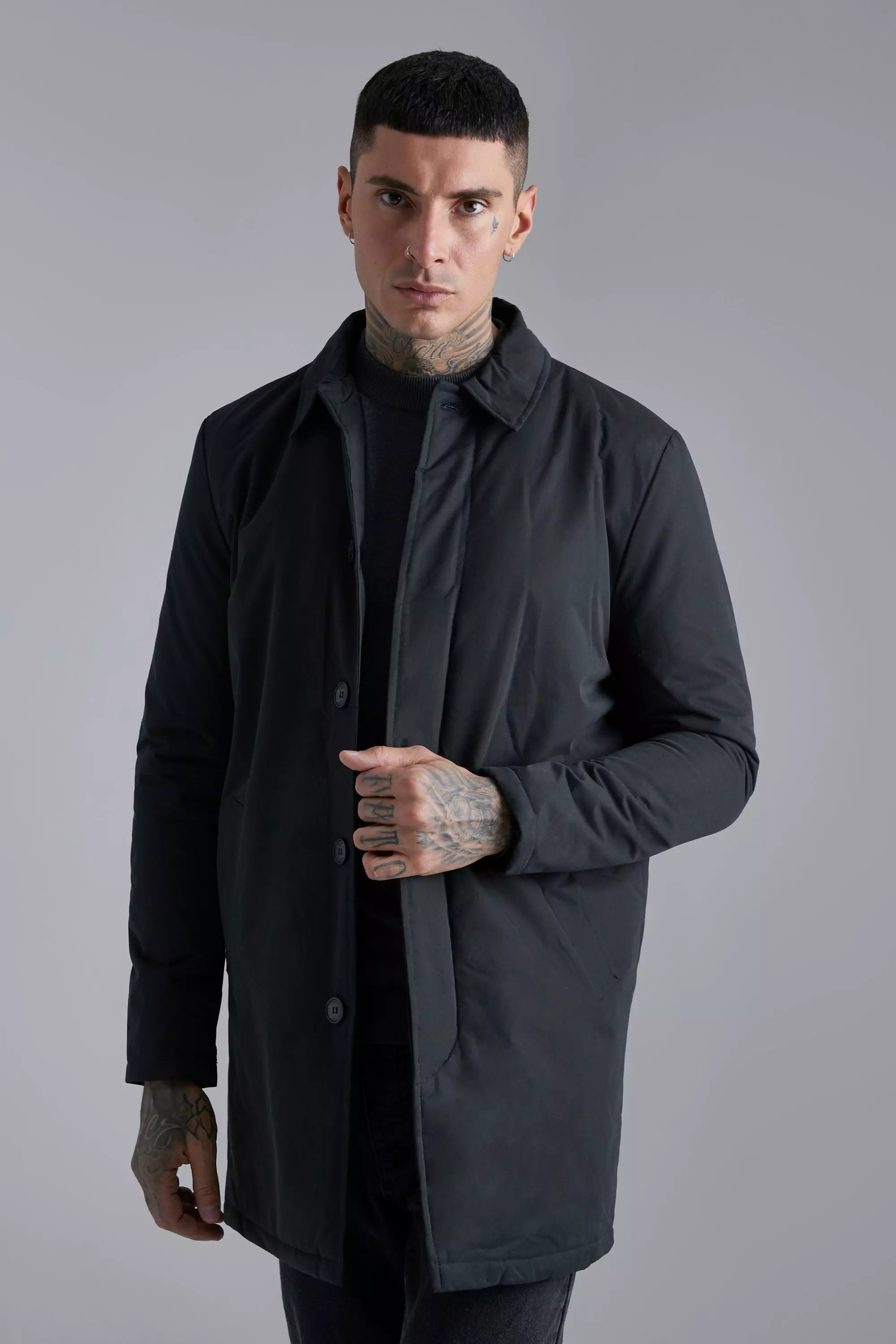 French connection outlet lined mac coat