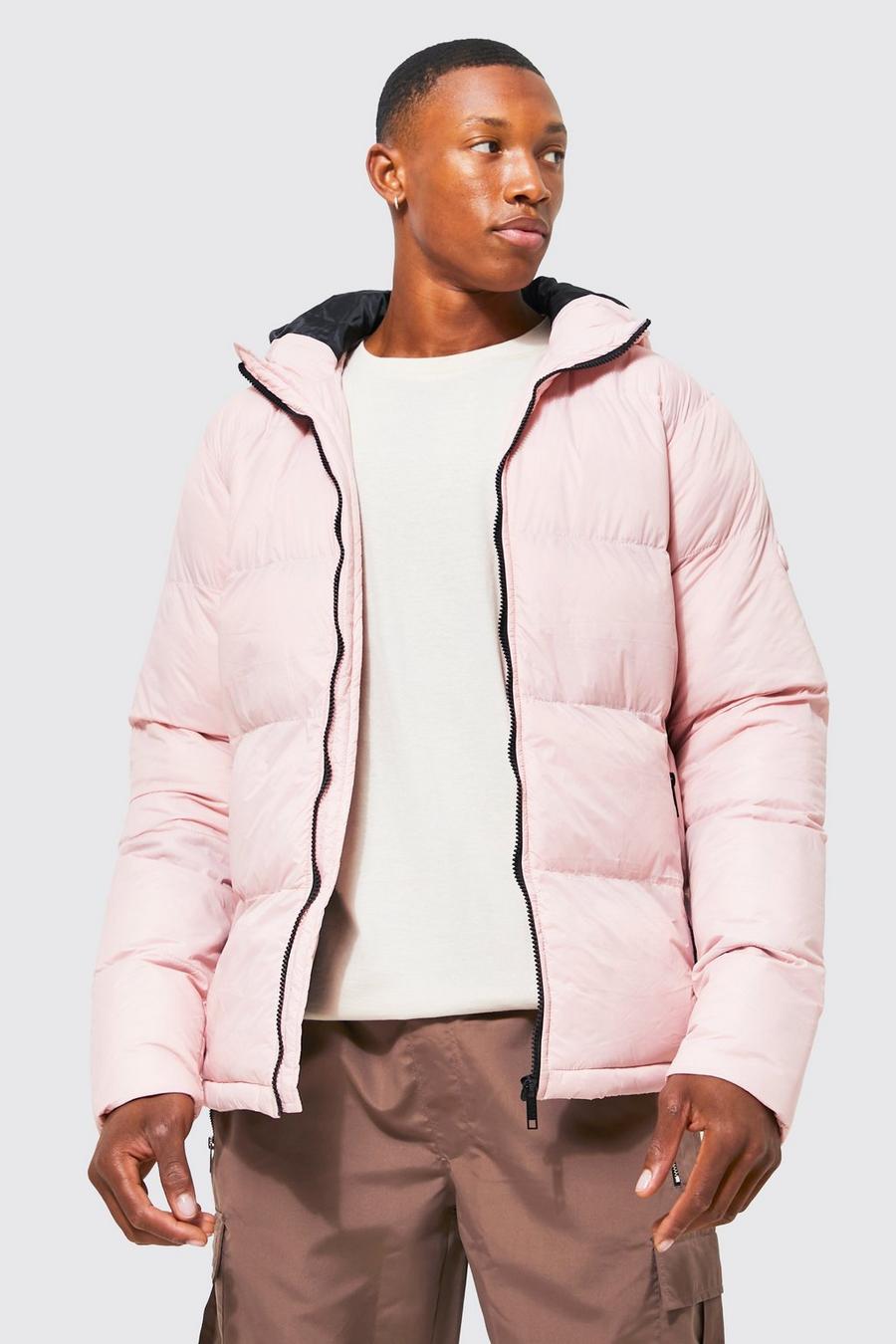 Hand Filled Man Branded Puffer | boohoo