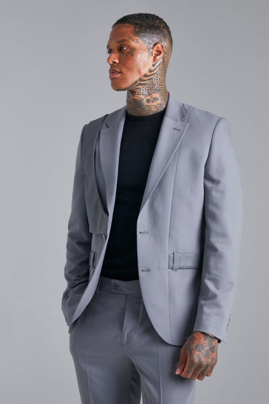 mens suit with harness