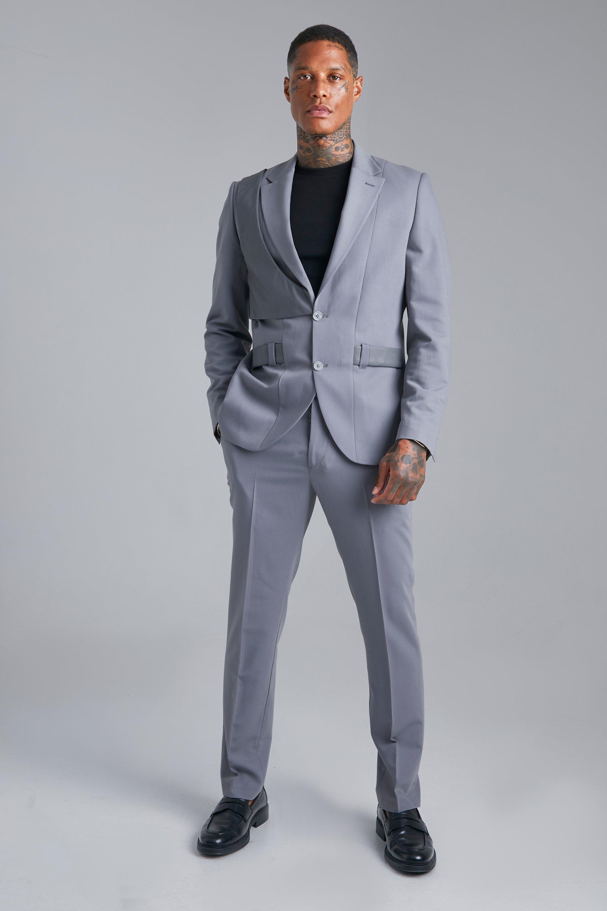 mens suit with harness