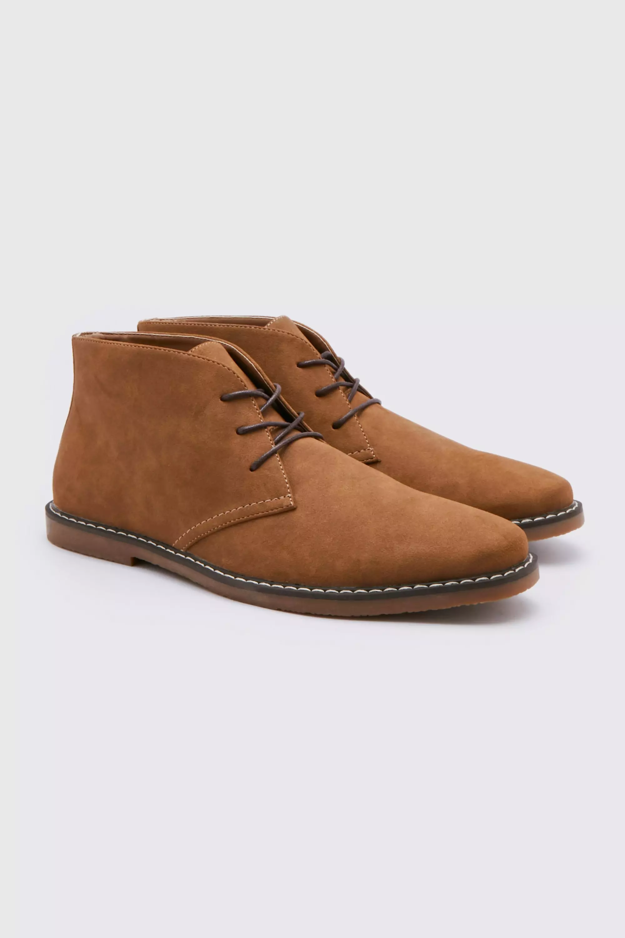 Faux leather 2025 desert boots