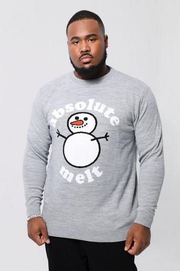 Grey Plus Absolute Melt Christmas Jumper