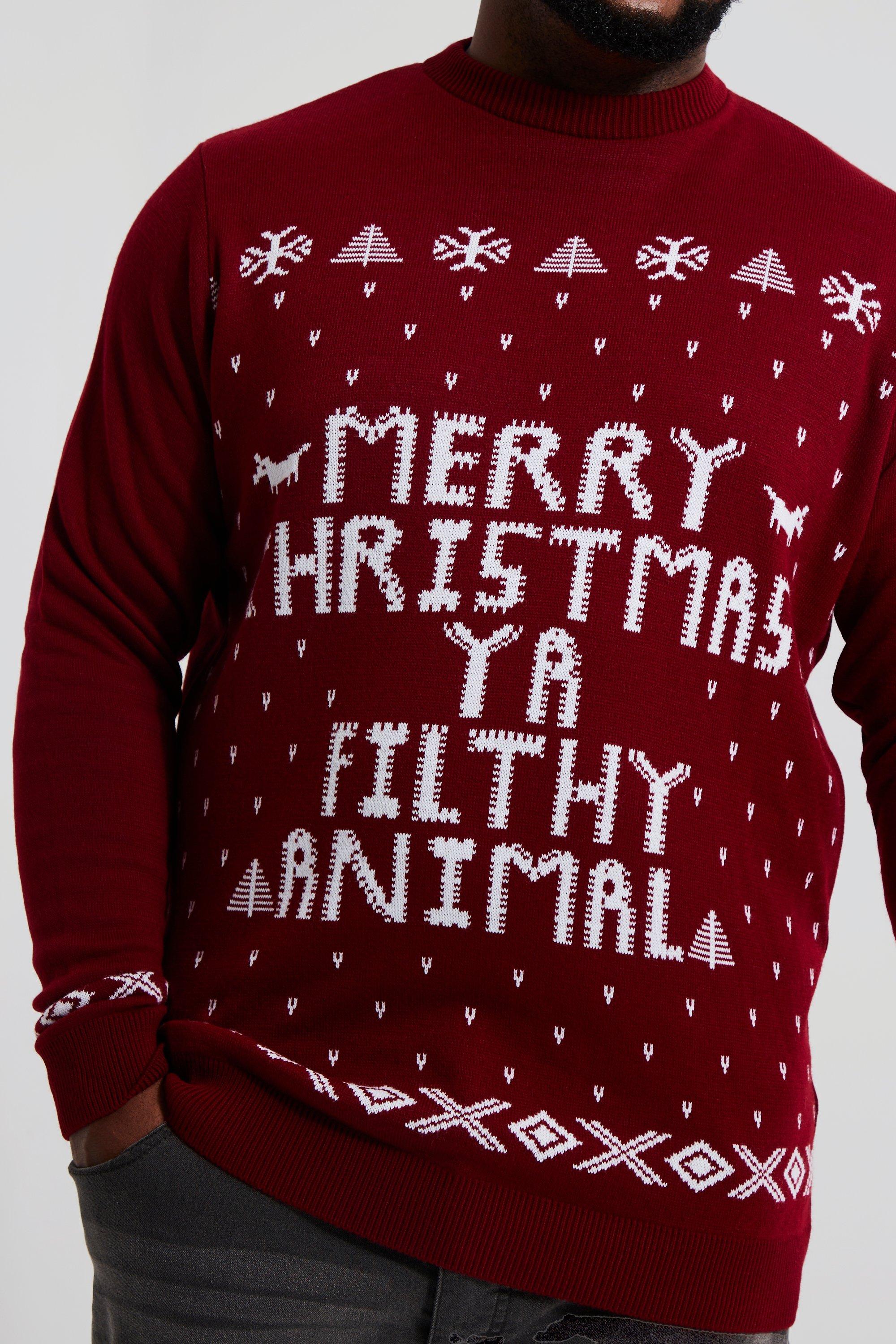 Merry christmas ya clearance filthy animal sweater mens