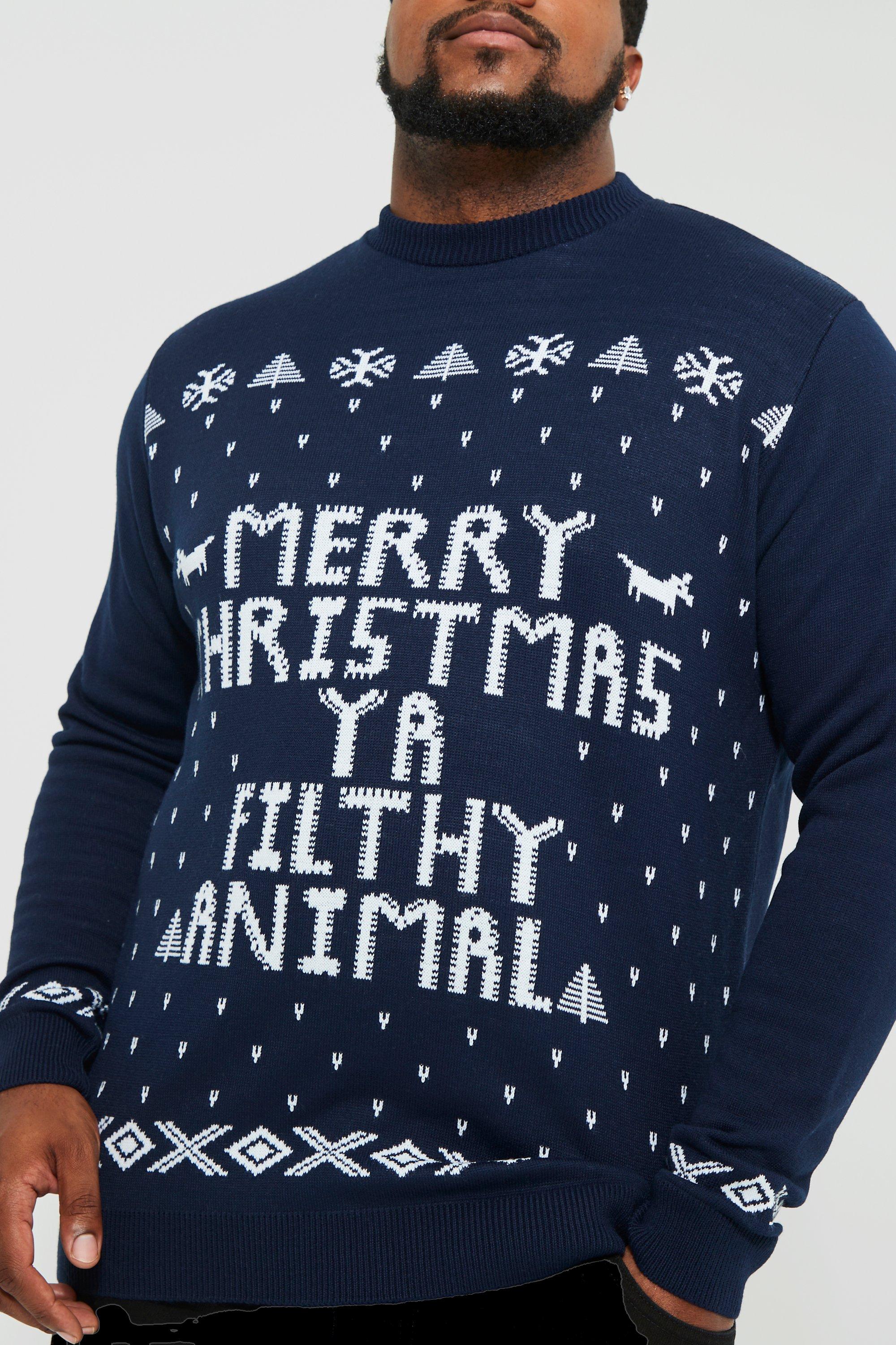 Merry christmas ya shop filthy animal jumper mens