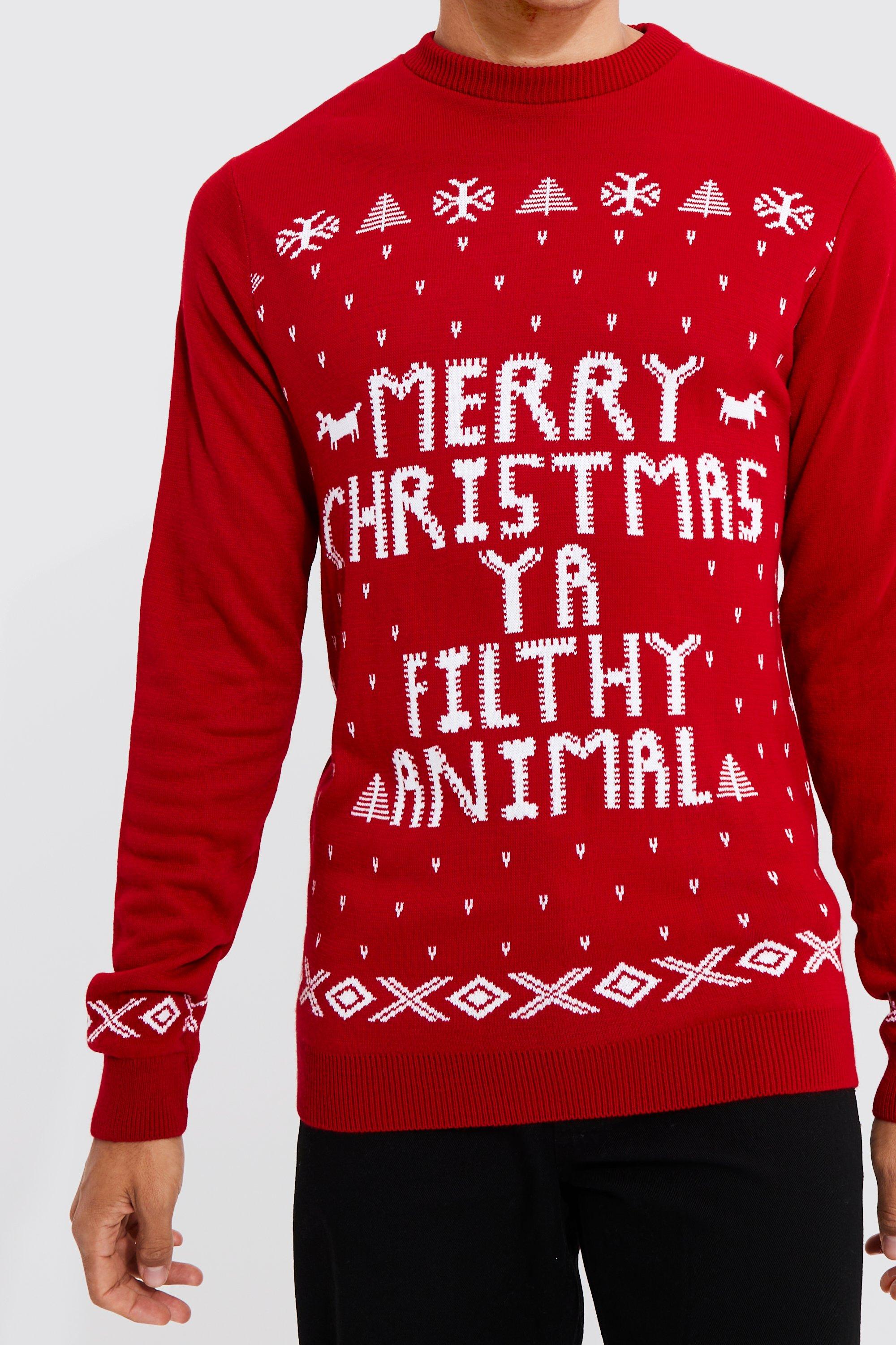 Merry christmas ya outlet filthy animal jumper mens