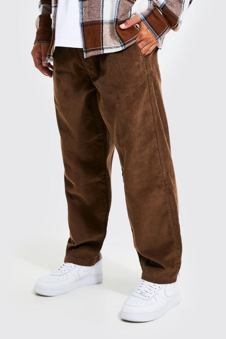 Pantaloni Skate Fit in velluto a coste, Brown image number 1