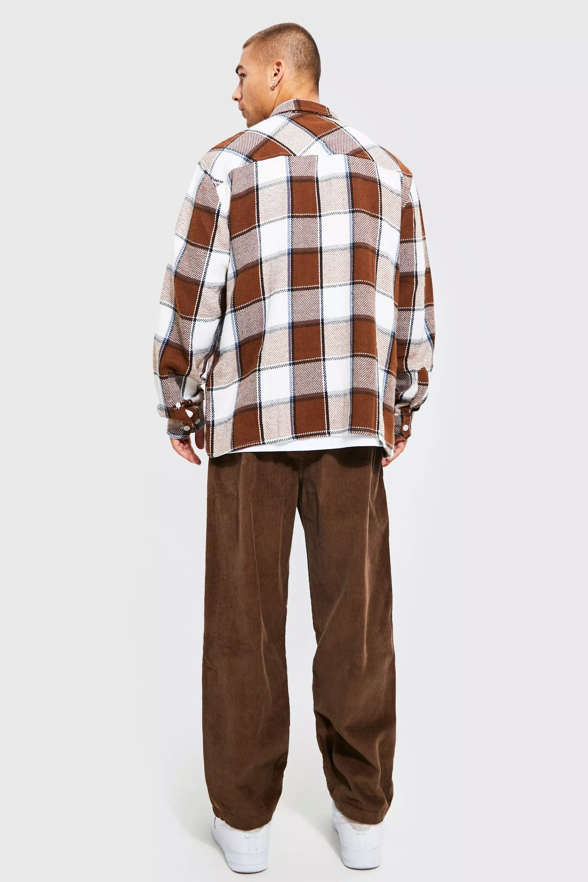 Brown Skate Fit Cord Trouser alternative image