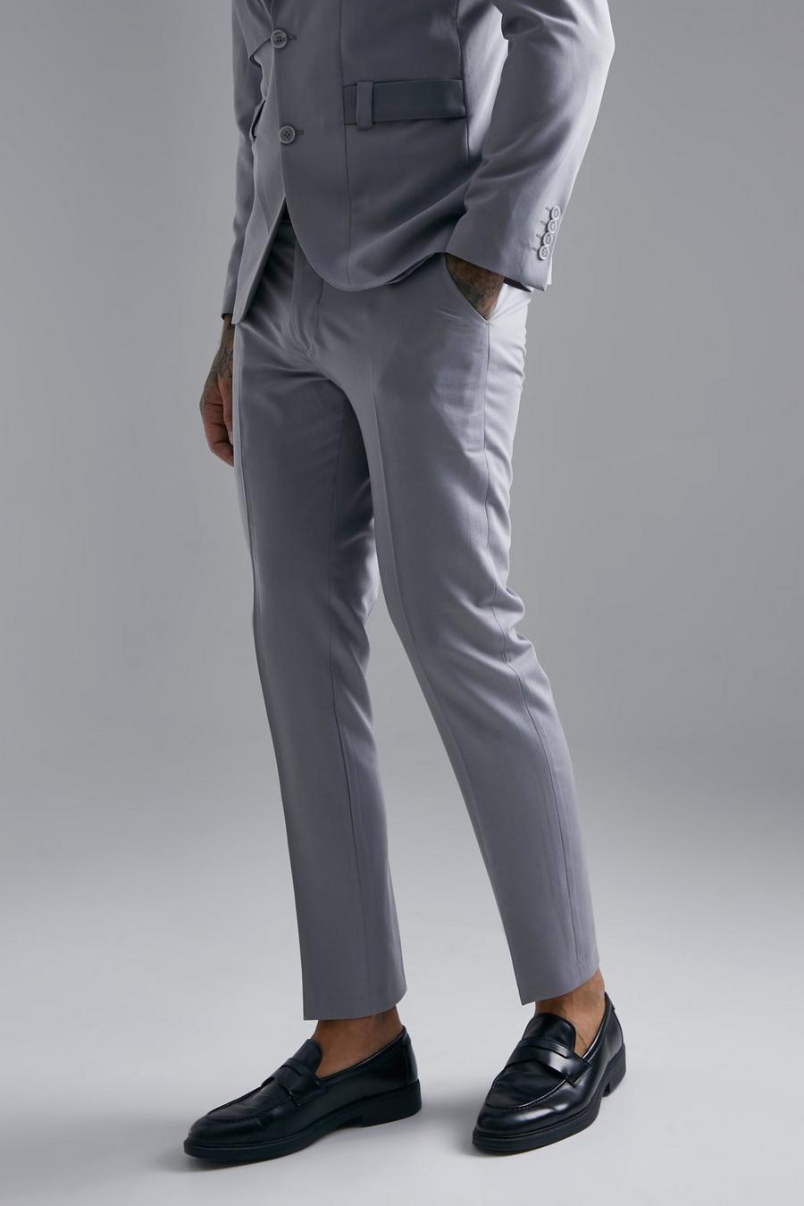 Pantaloni con dettagli stile carabiniere, Grey gris